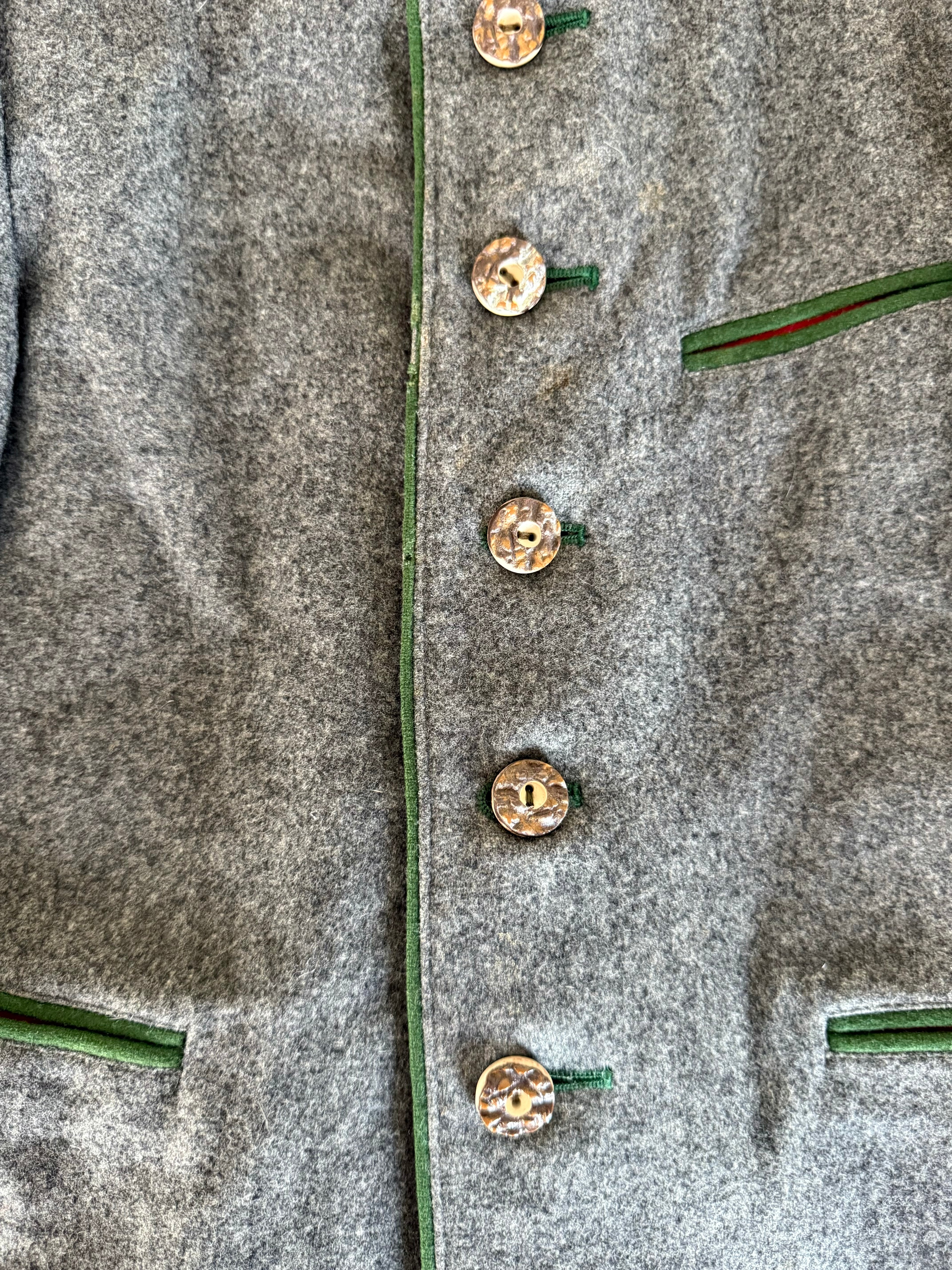 1950s grey wool coat