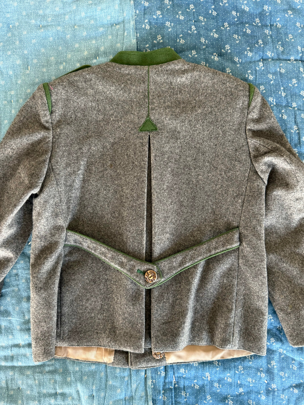 1950s grey wool coat
