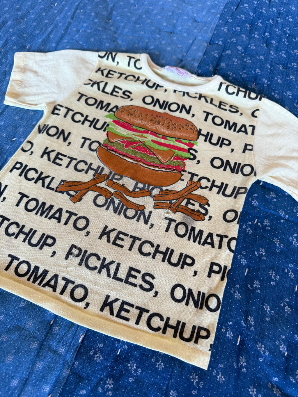 1970s hamburger tee