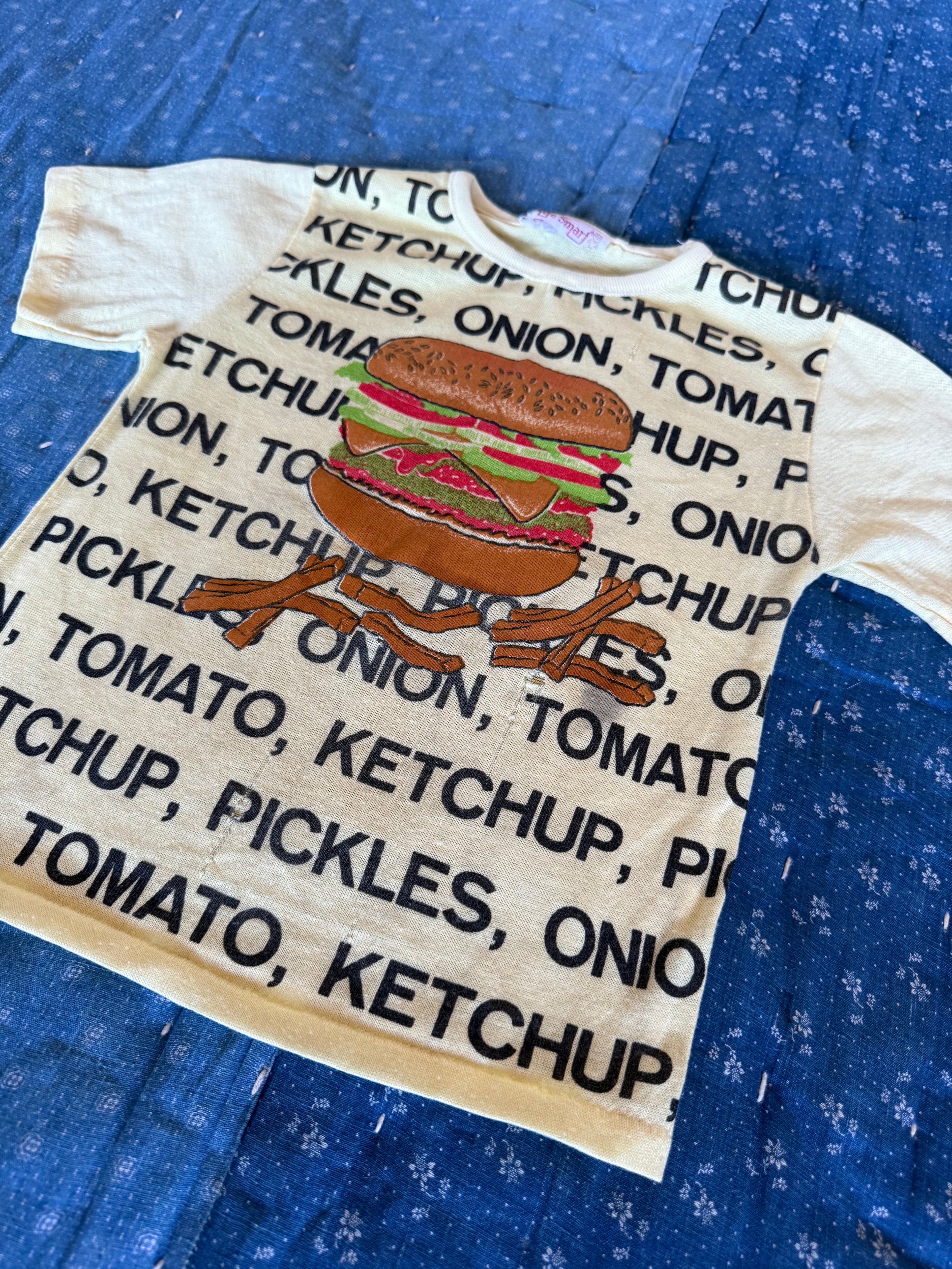 1970s hamburger tee