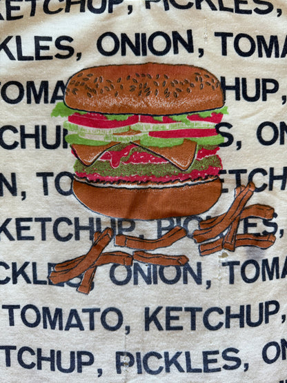 1970s hamburger tee