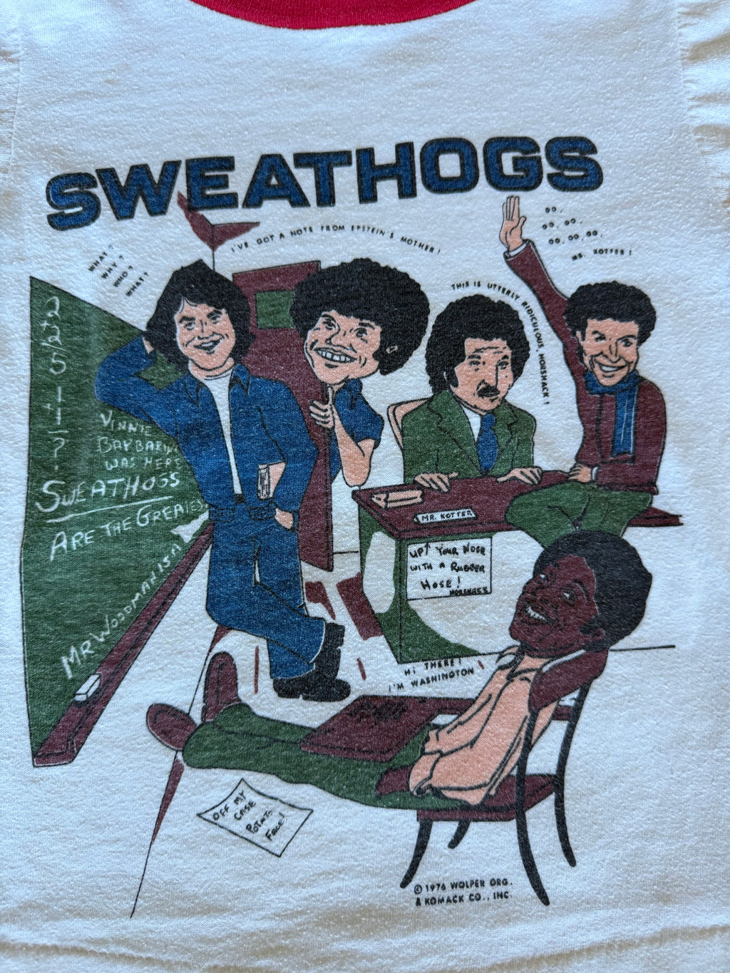 1970s welcome back, kotter caricature tee