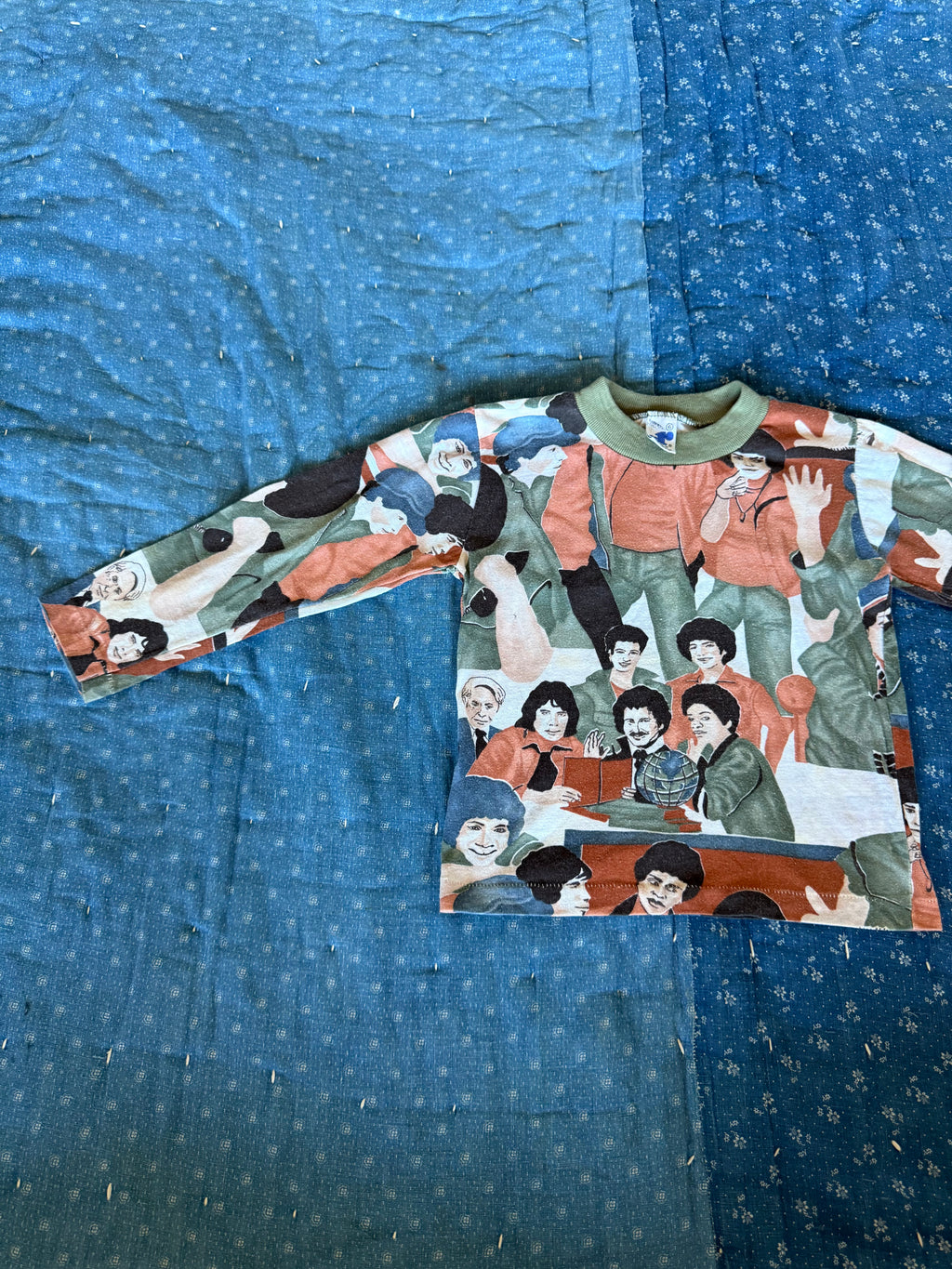1970s welcome back, kotter long sleeve, all over print