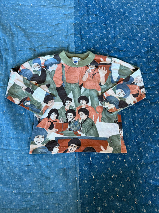 1970s welcome back, kotter long sleeve, all over print