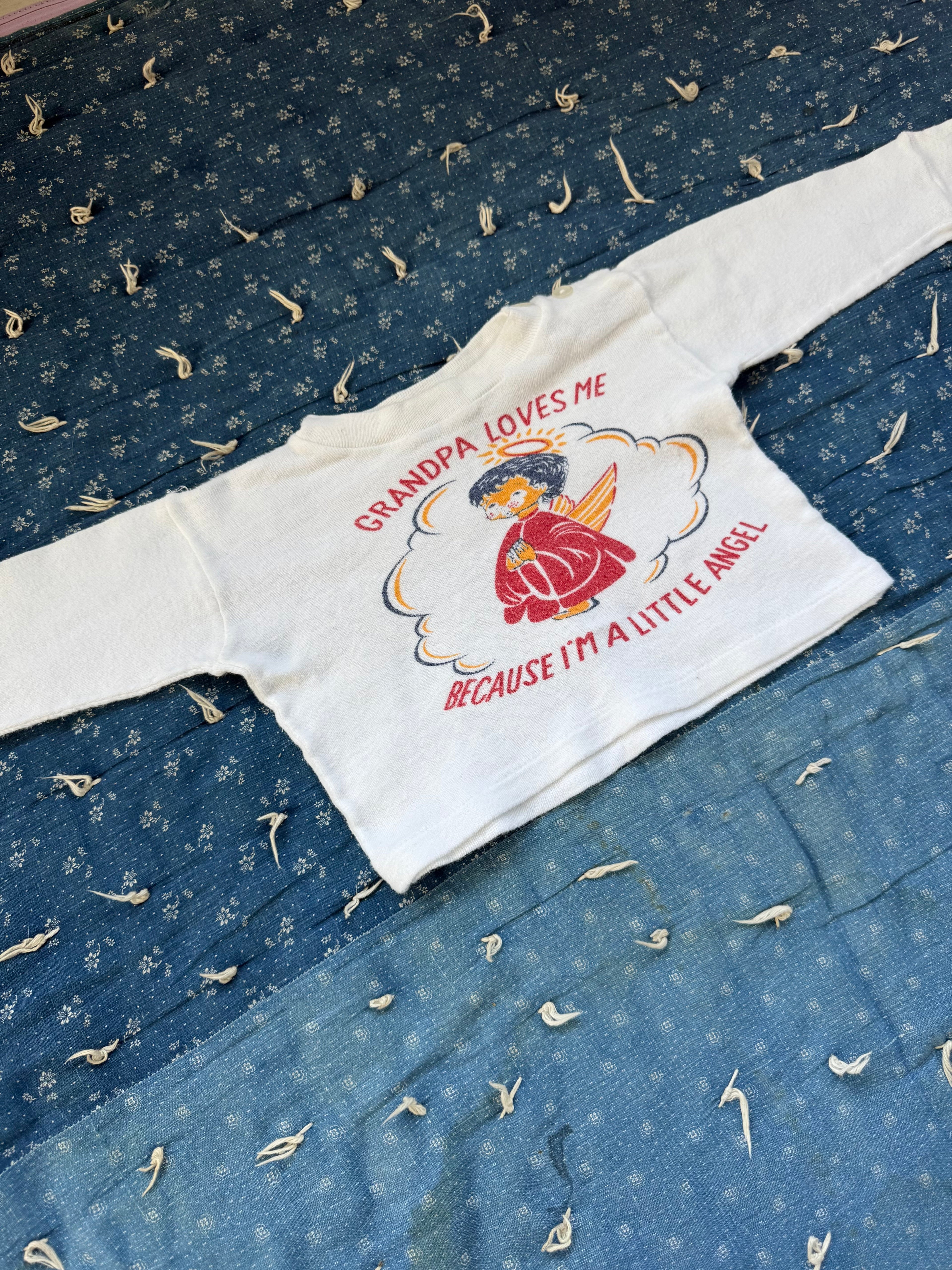 1960s little angel long sleeve tee