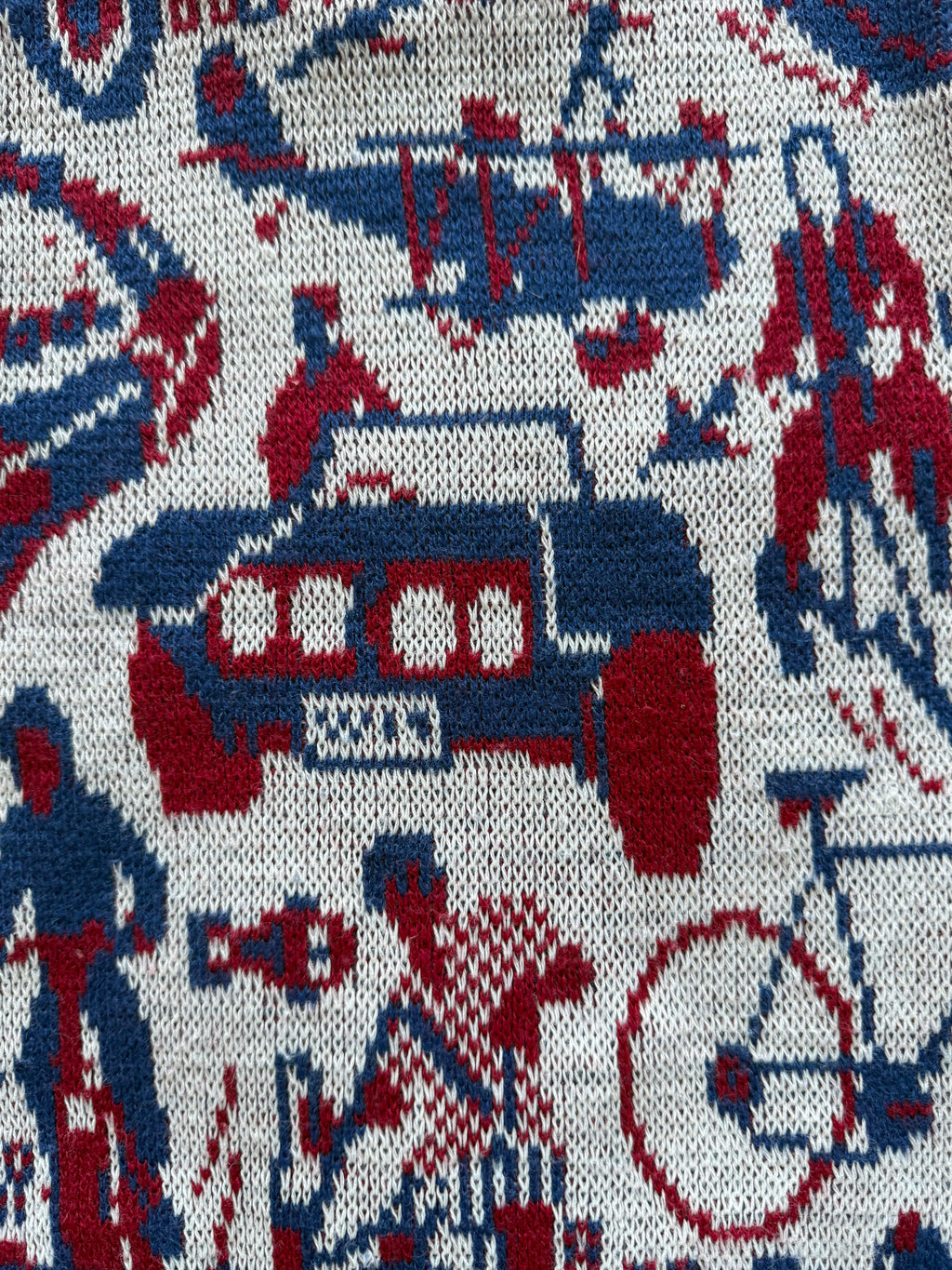 1940s boys life novelty knit