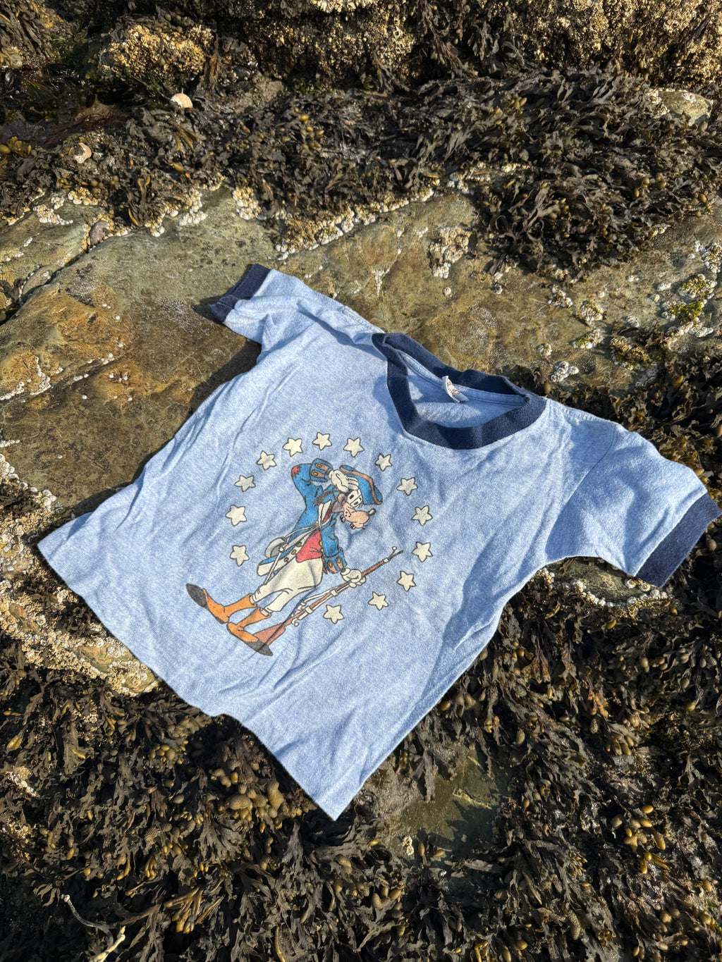 1970s goofy founding father tee