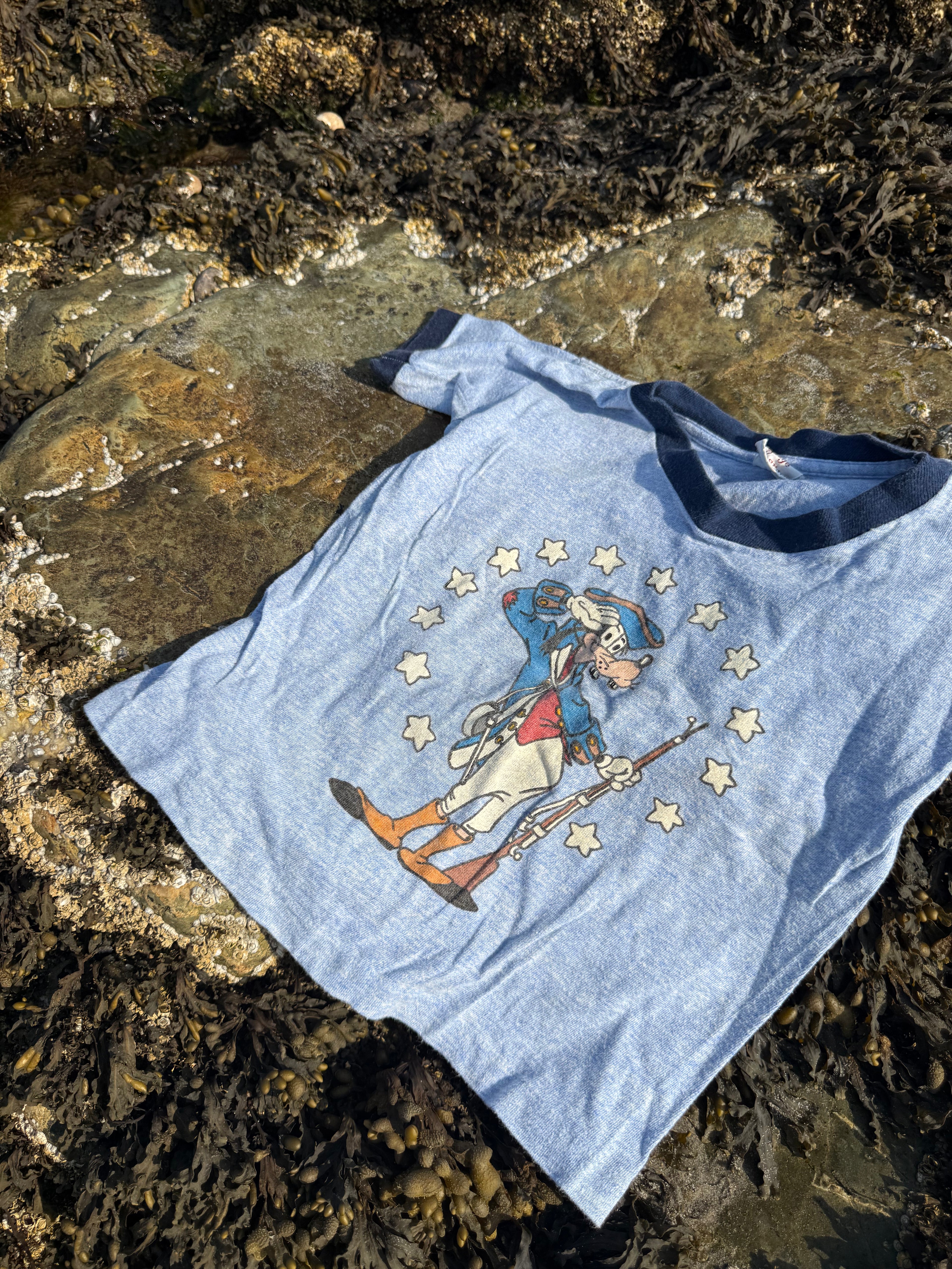 1970s goofy founding father tee