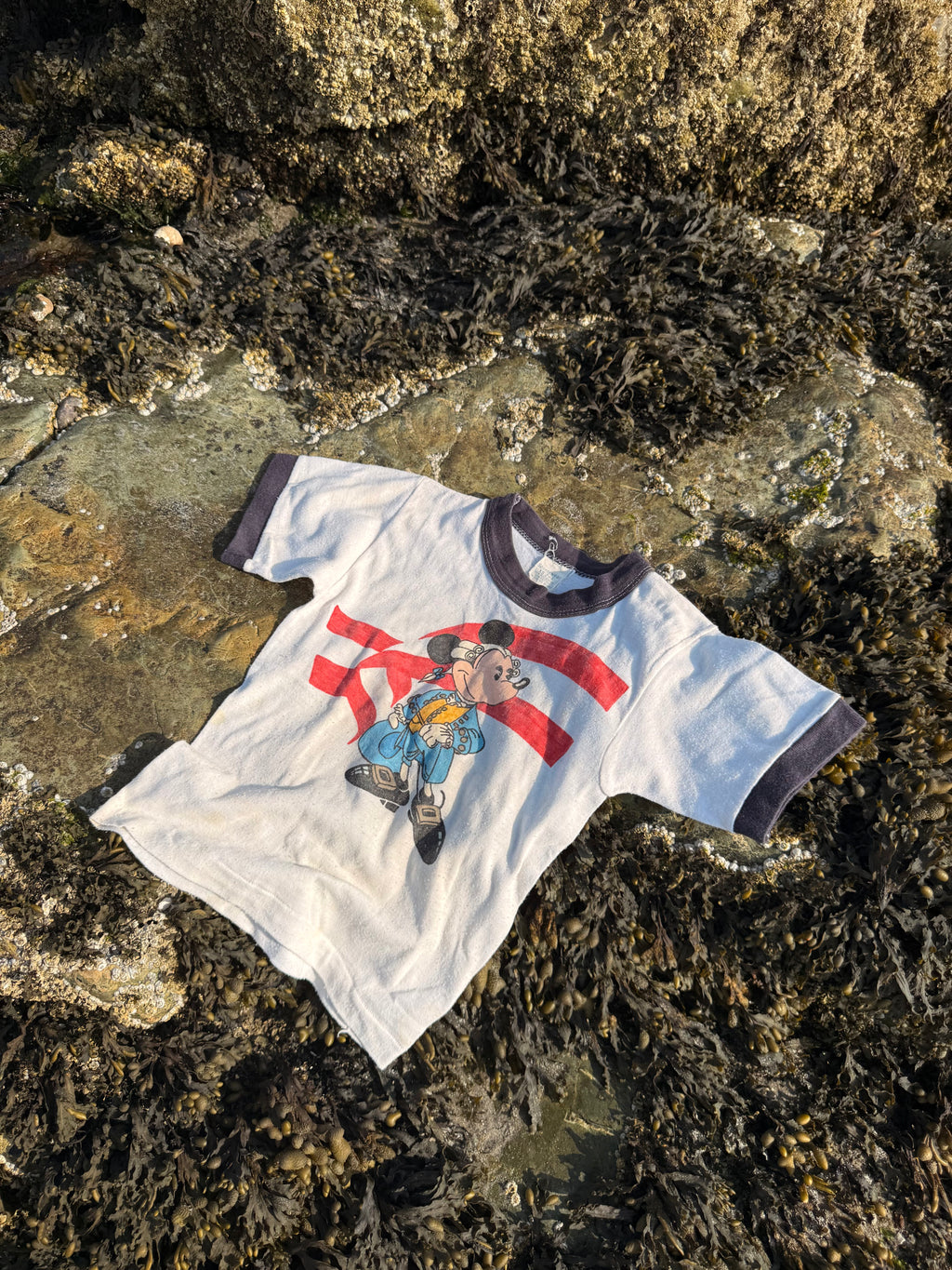 1970s mickey mouse george washington tee