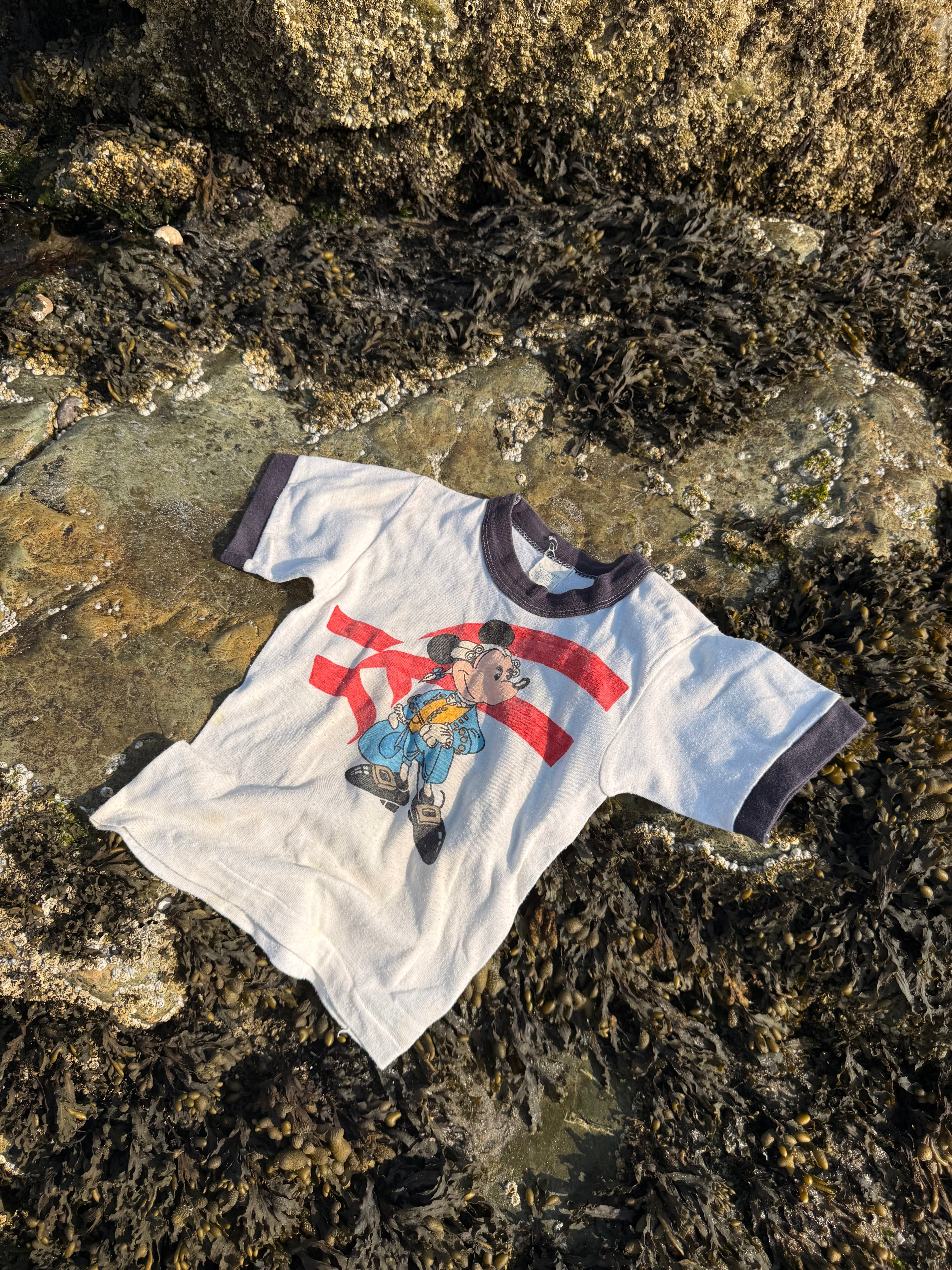 1970s mickey mouse george washington tee