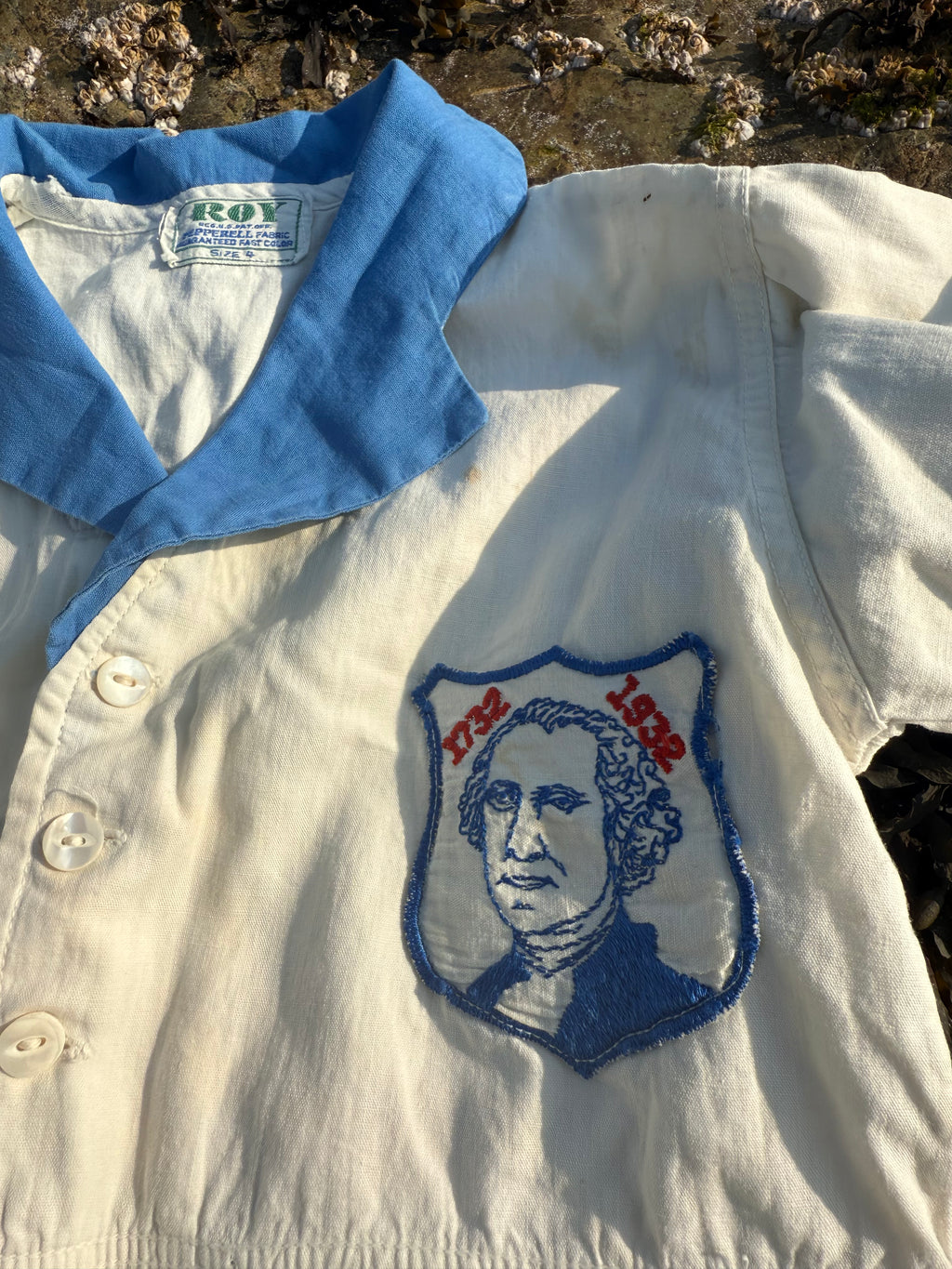 1930s washington bicentennial birthday button-down