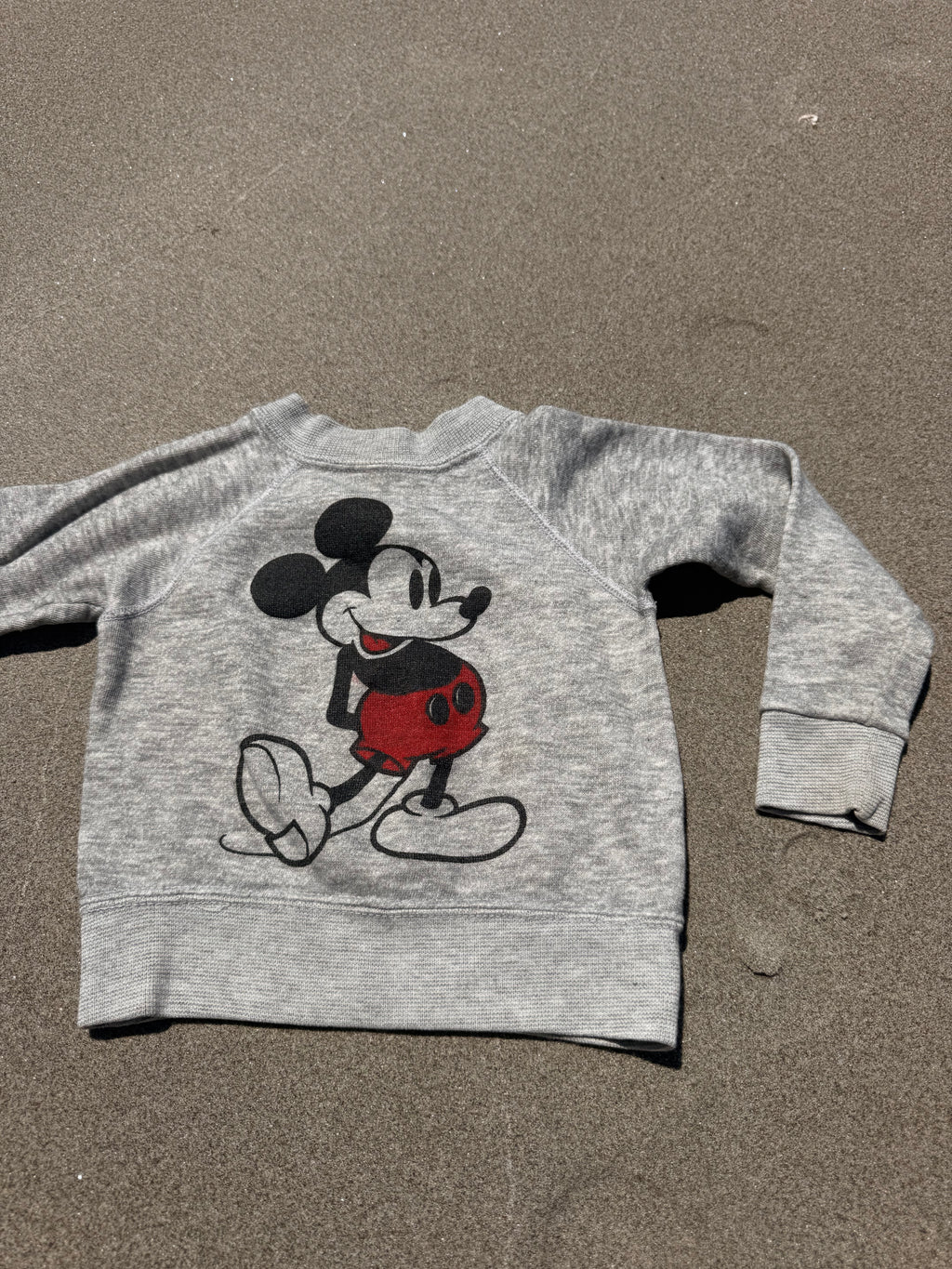 1980s mickey mouse sweatshirt, grey