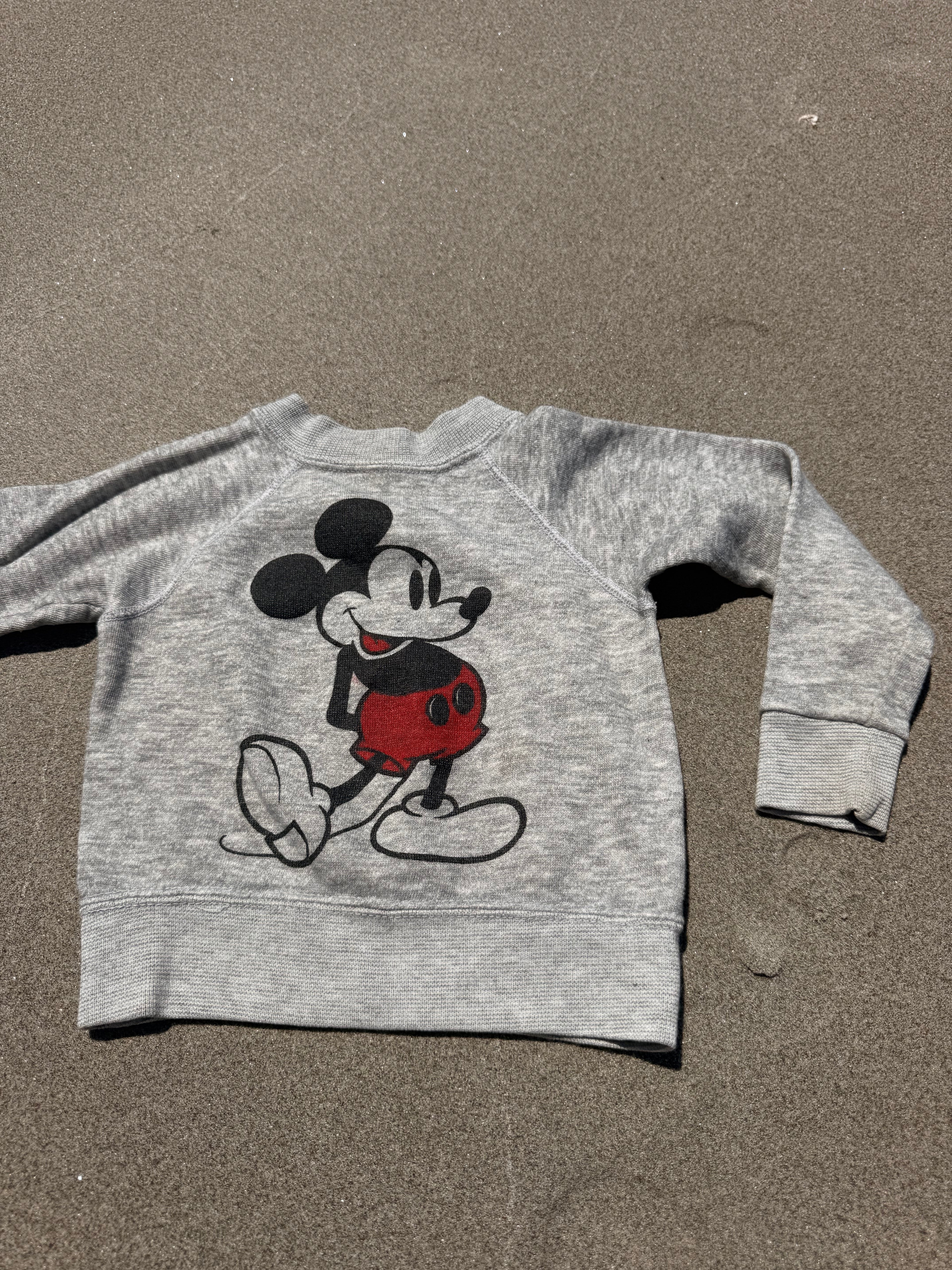 1980s mickey mouse sweatshirt, grey