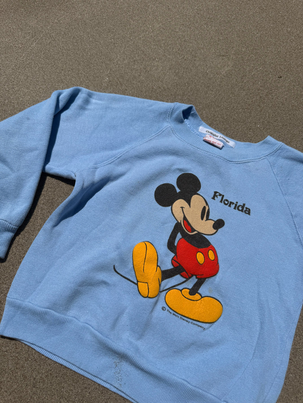 1980s mickey mouse sweatshirt, blue