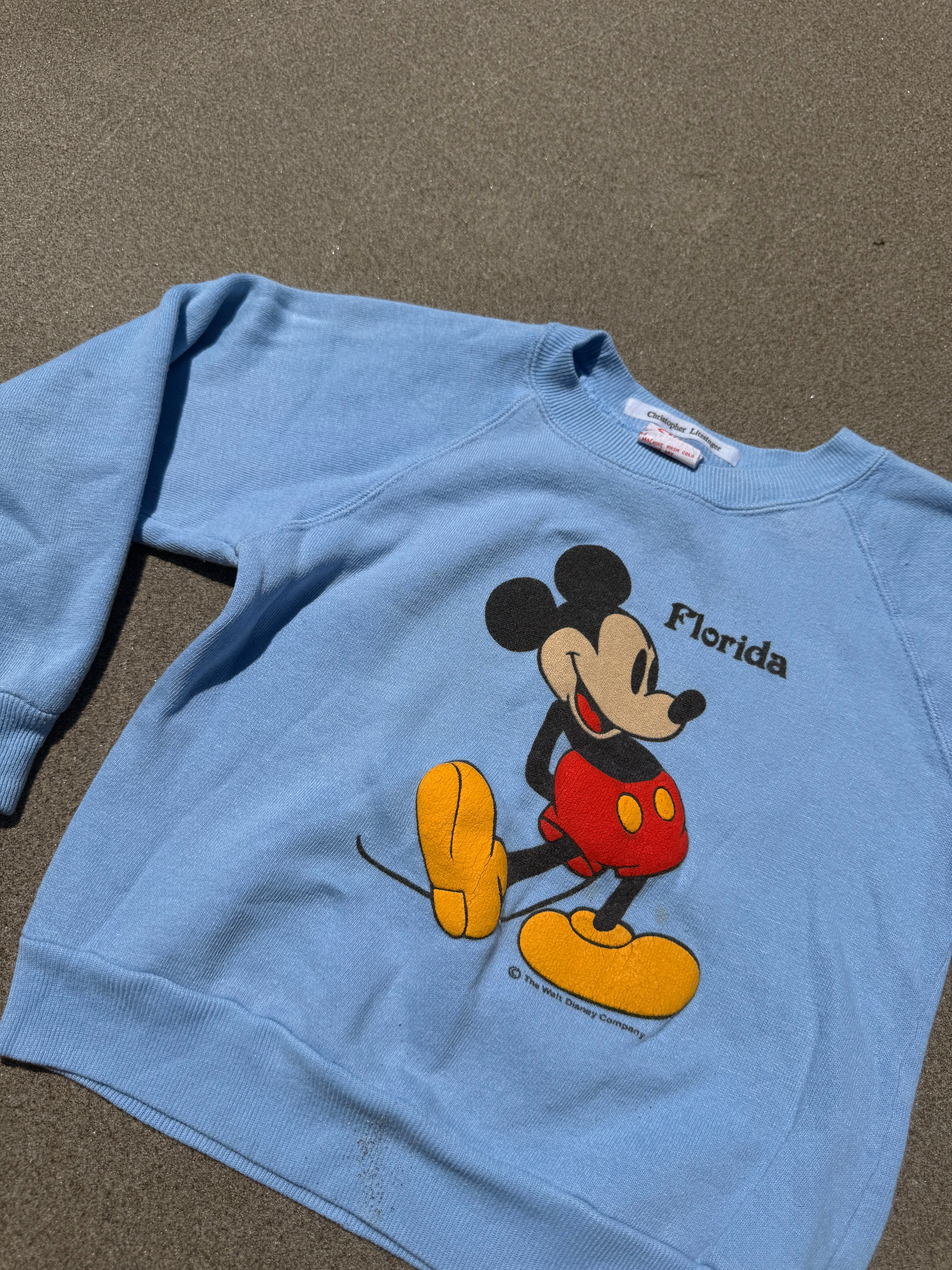 1980s mickey mouse sweatshirt, blue