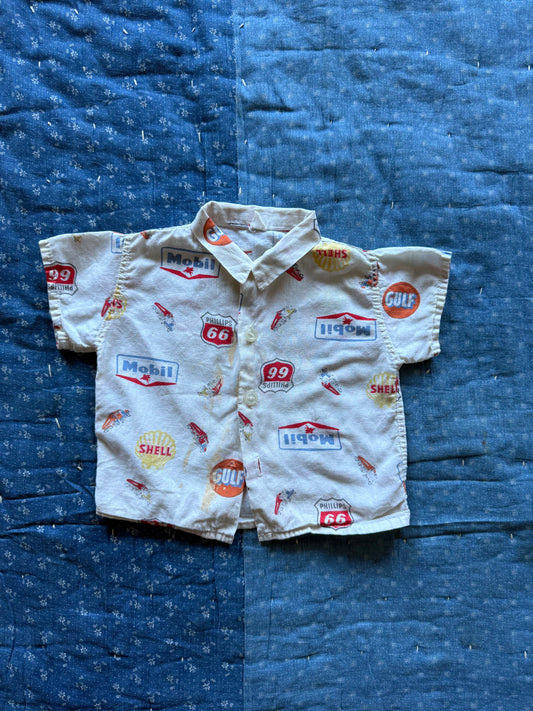 1960s truck stop button down