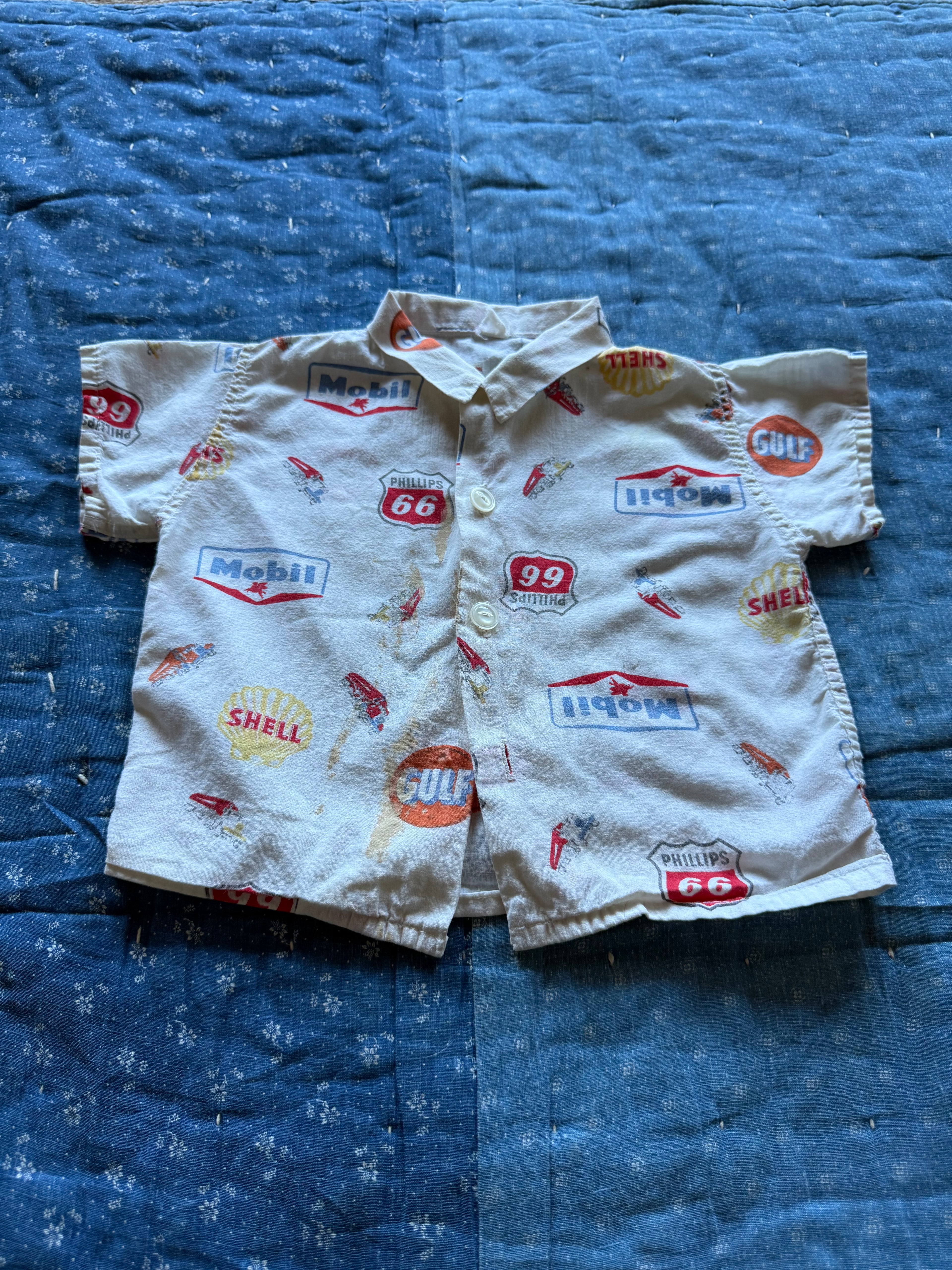 1960s truck stop button down