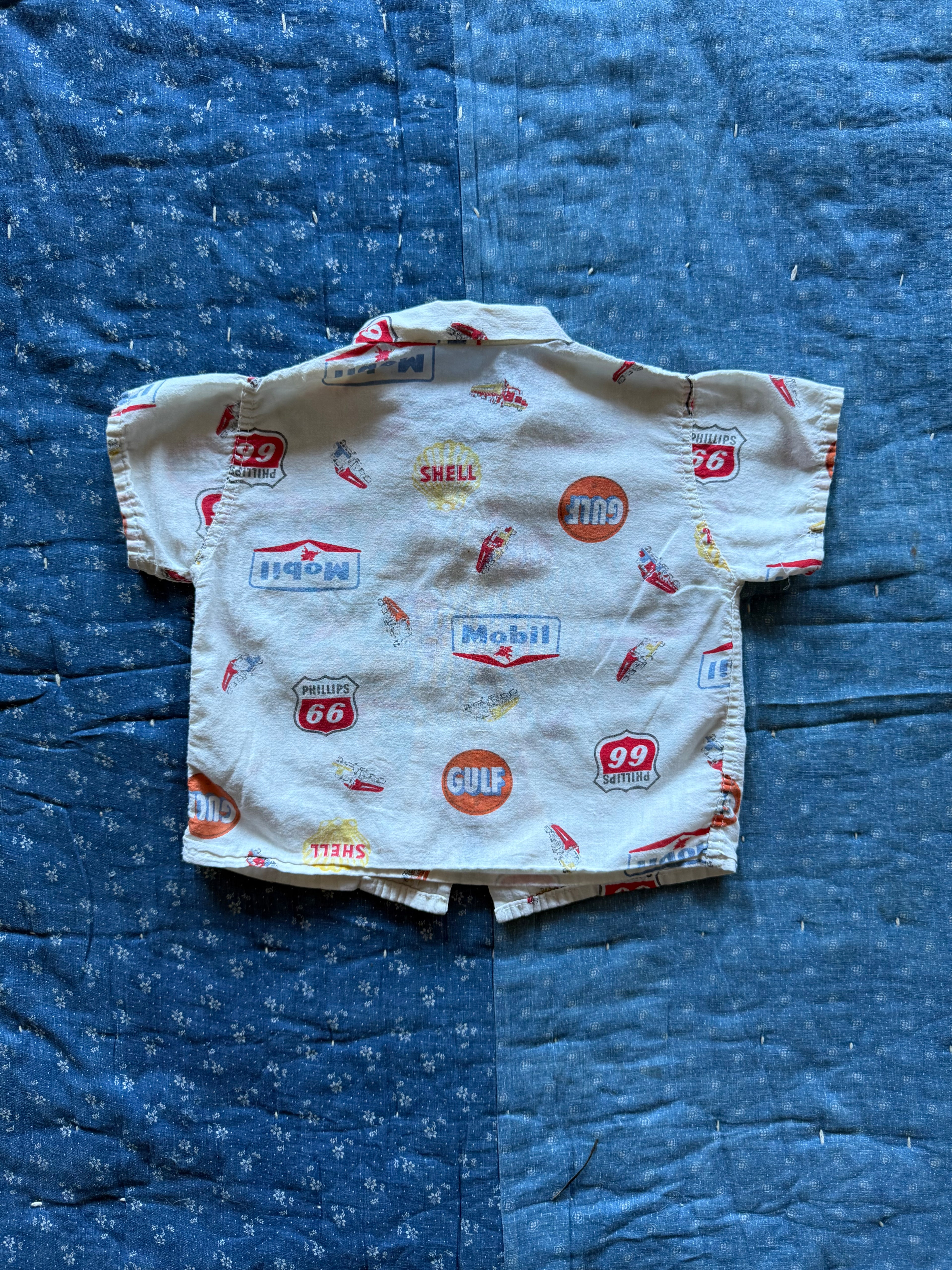1960s truck stop button down