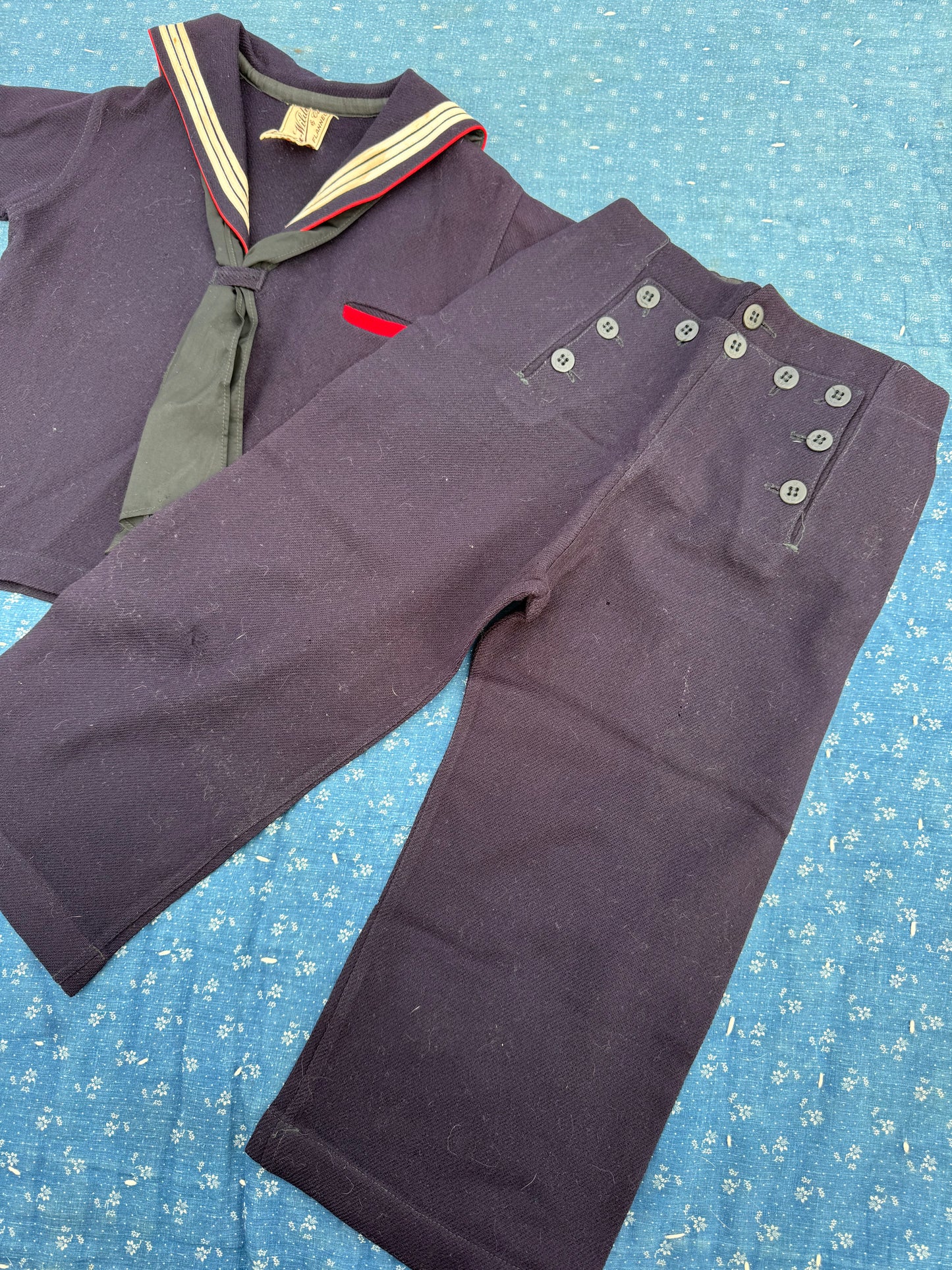 1920s wool sailor suit