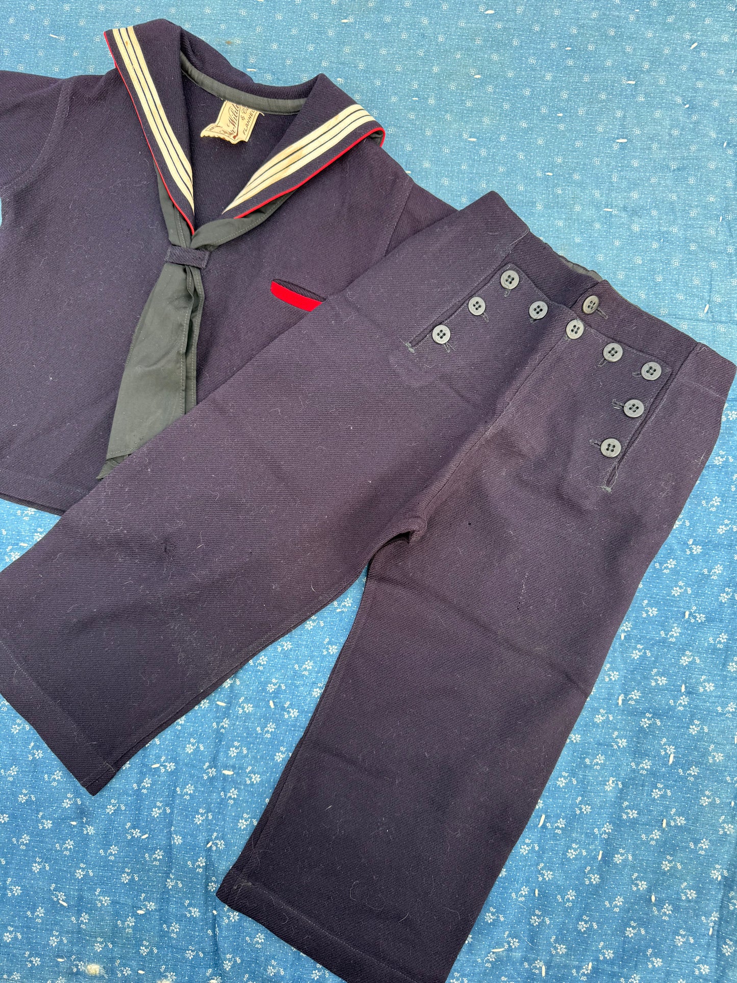 1920s wool sailor suit