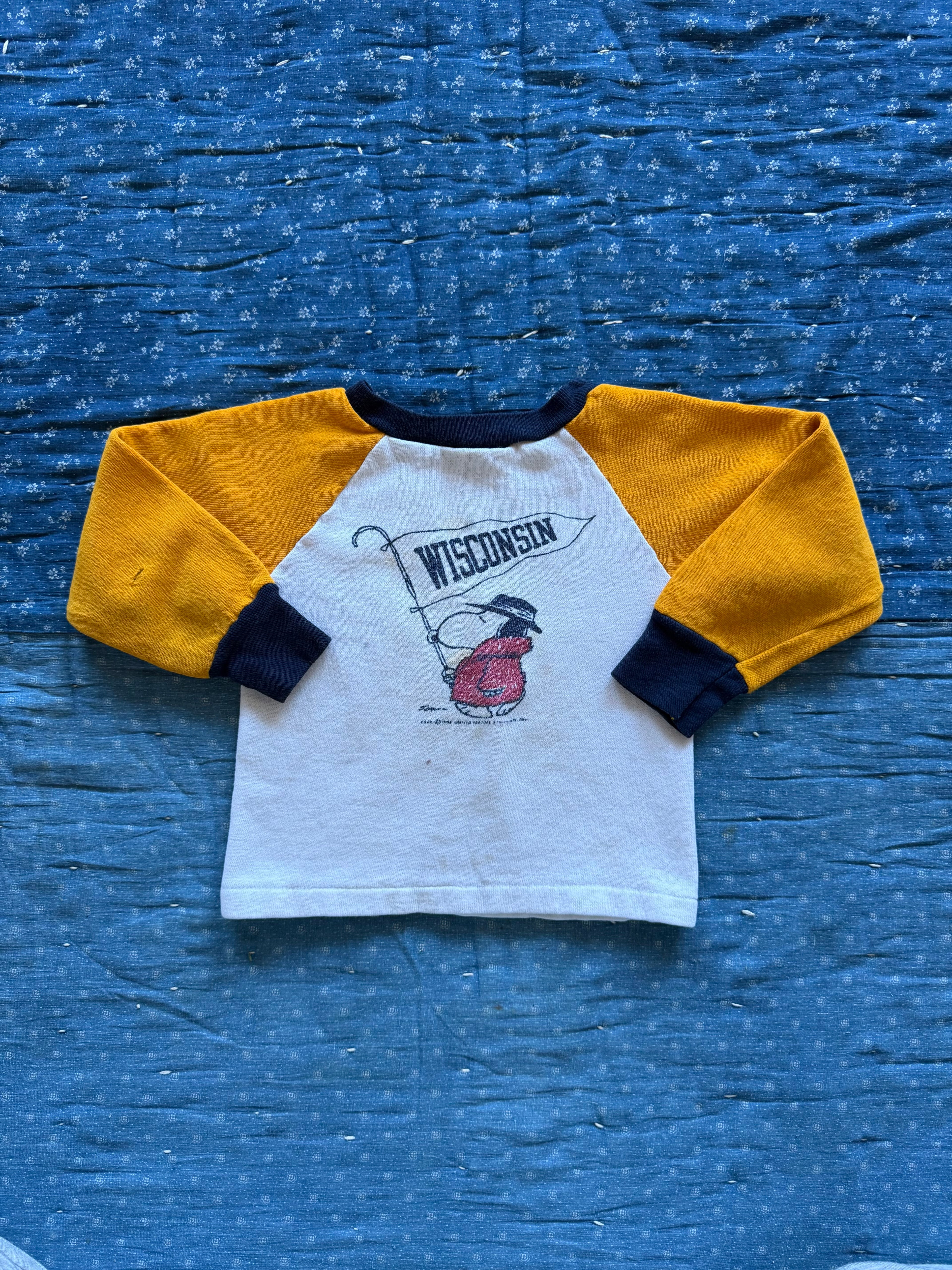 1960s snoopy wisconsin state sweatshirt