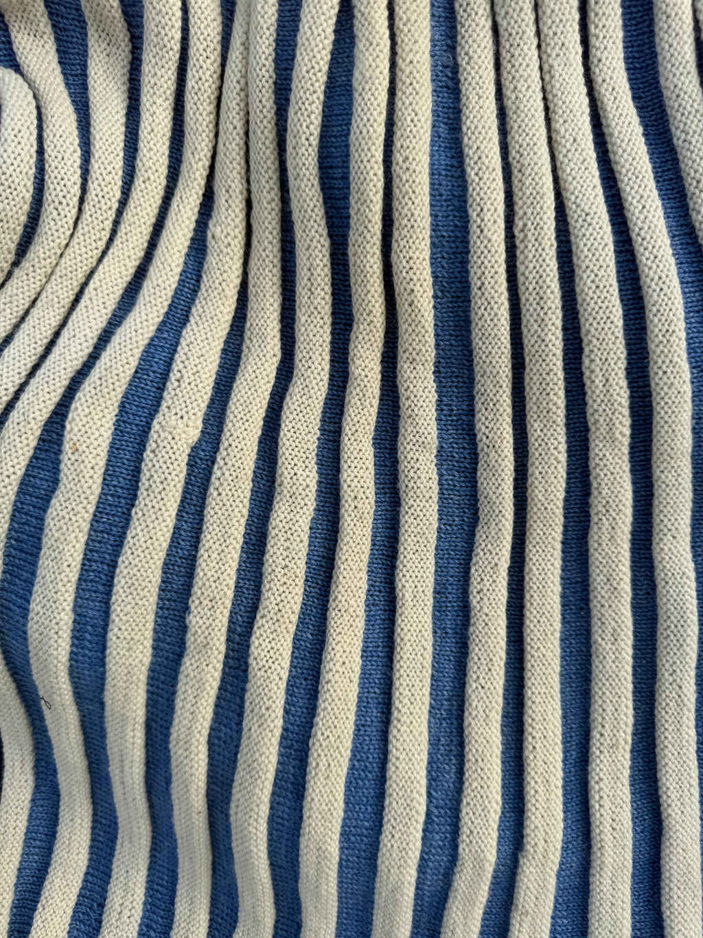 1950s pleated knit little blue riding hood