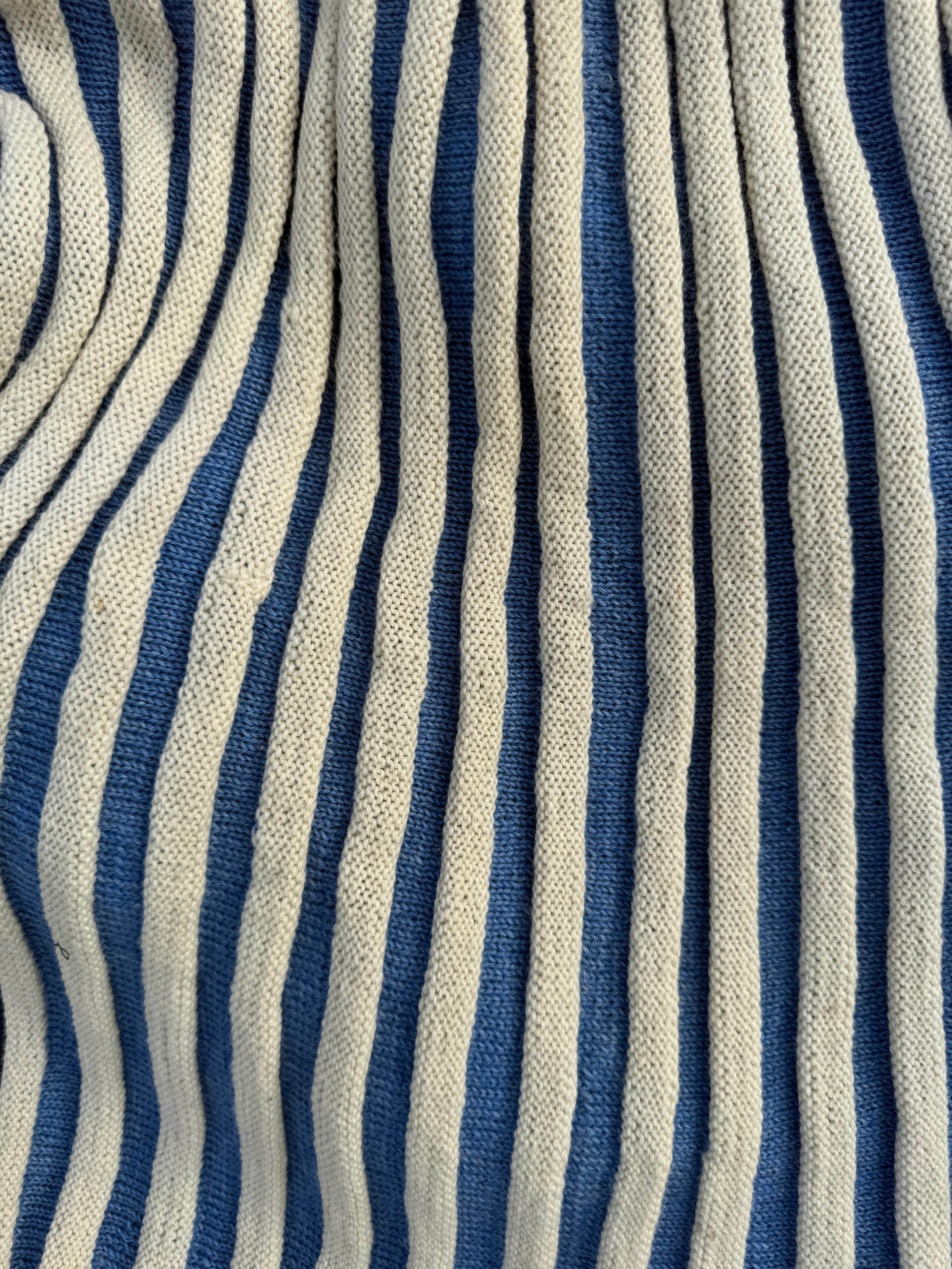 1950s pleated knit little blue riding hood