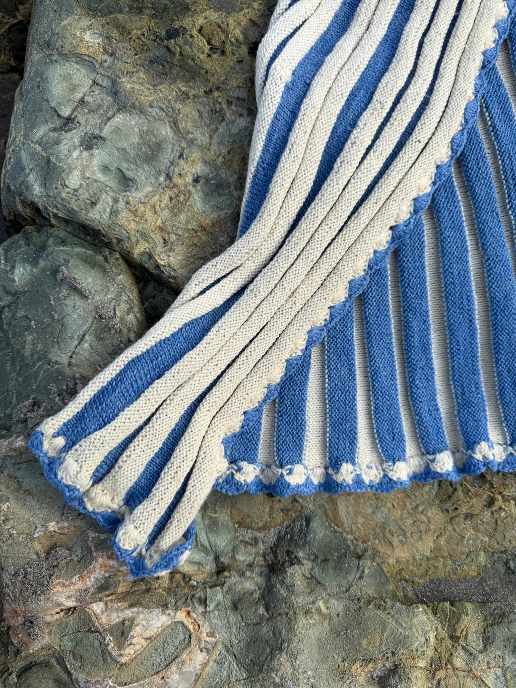 1950s pleated knit little blue riding hood