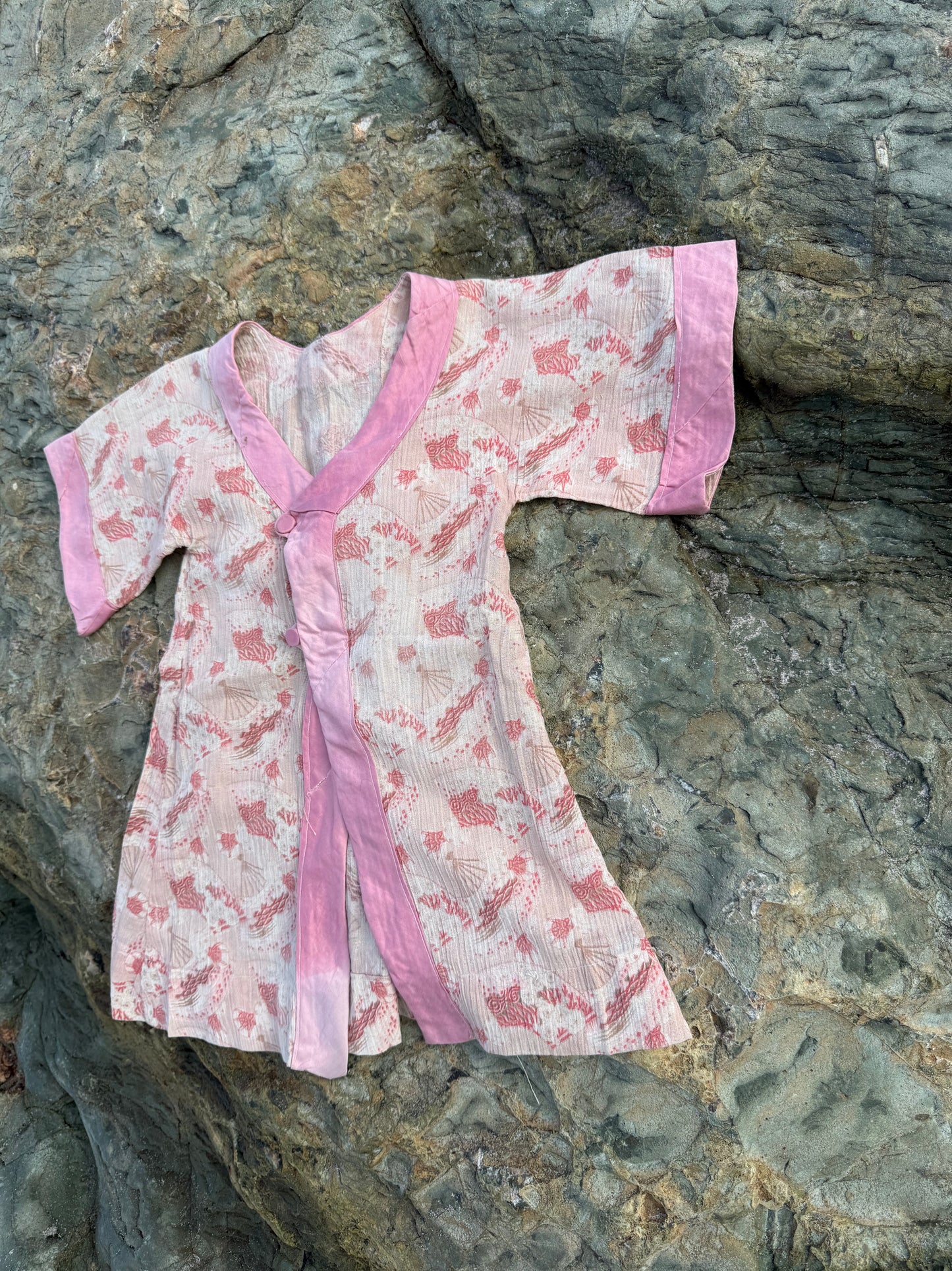 1930s silk seashell kimono