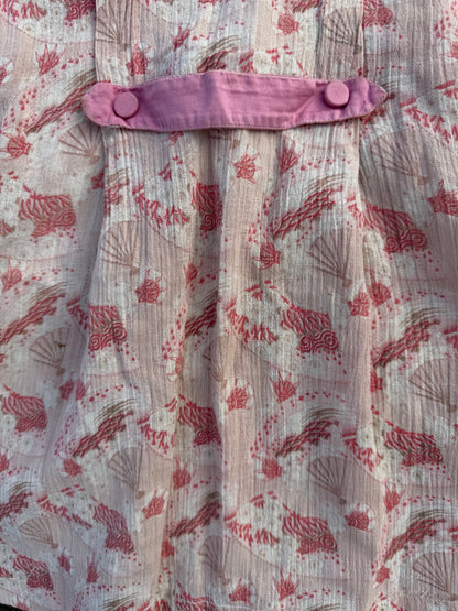 1930s silk seashell kimono