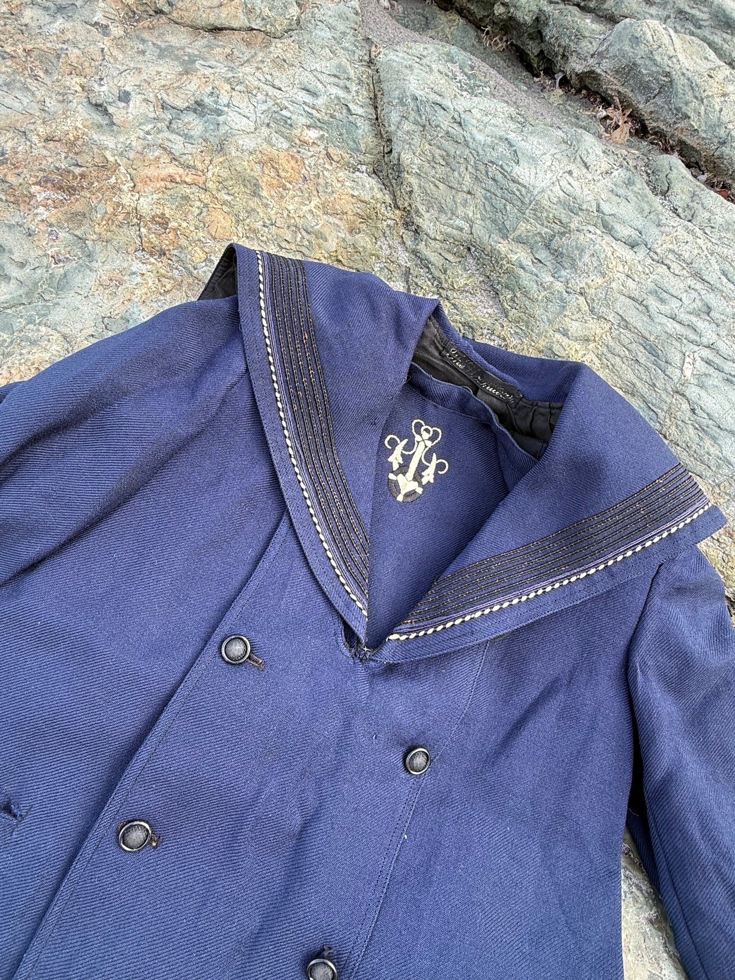 1920s wool formal sailors coat