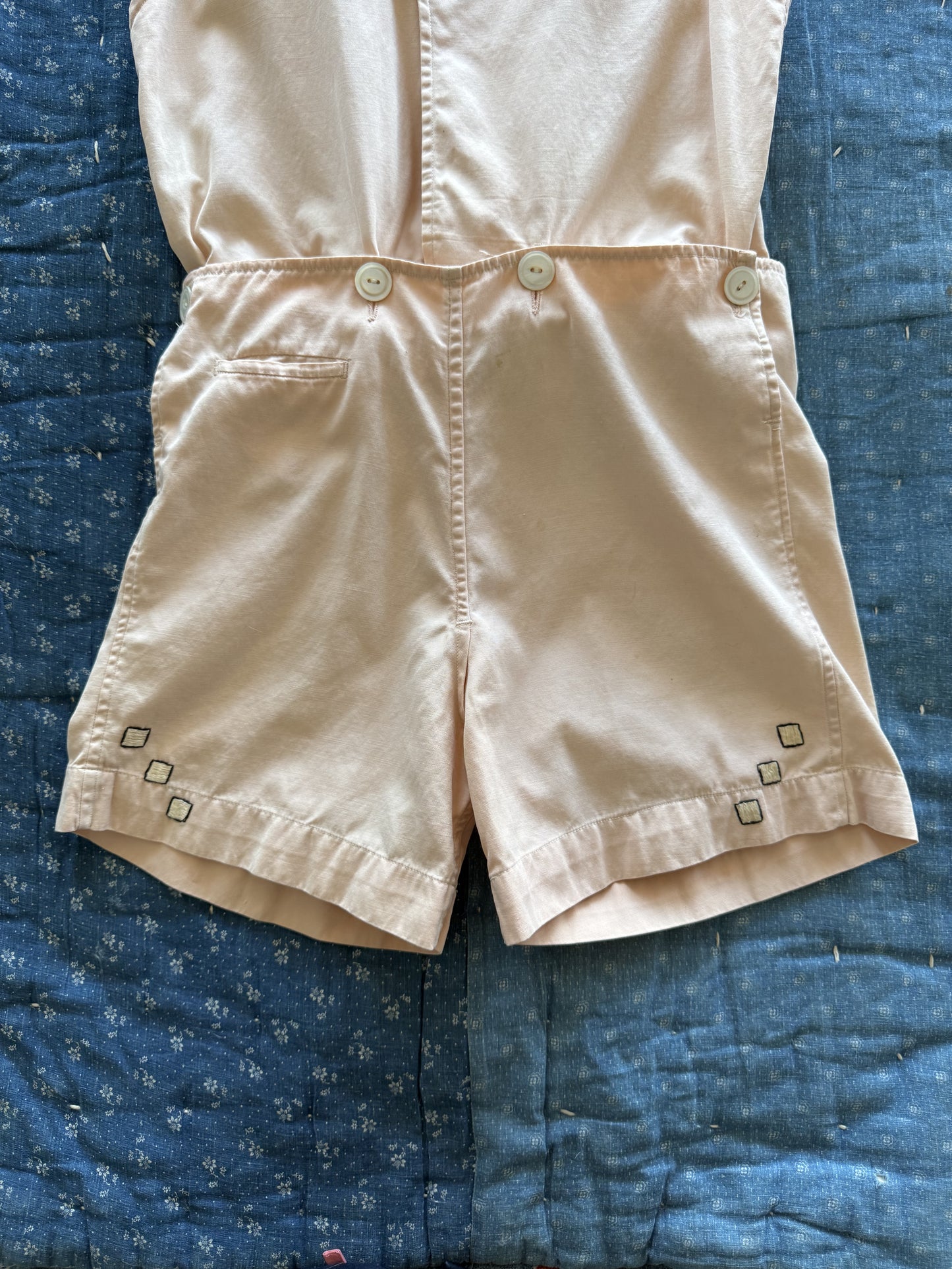 1940s pale pink playsuit