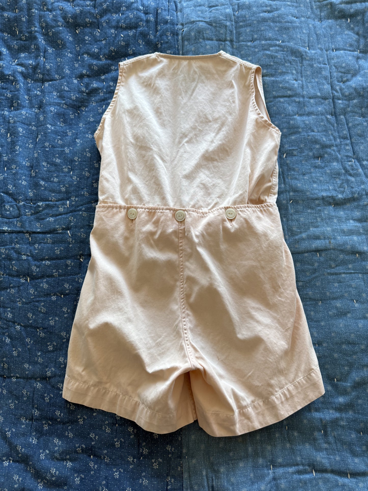 1940s pale pink playsuit