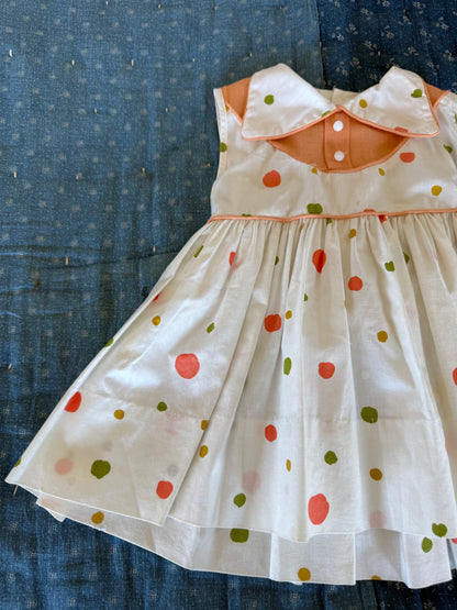 1950s polka dot dress set