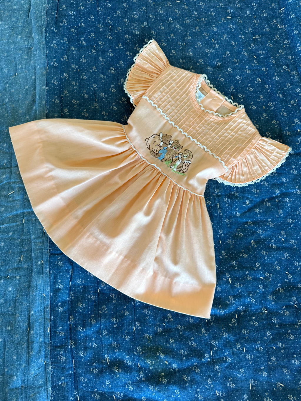 1980s beatrix potter tom kittens dress