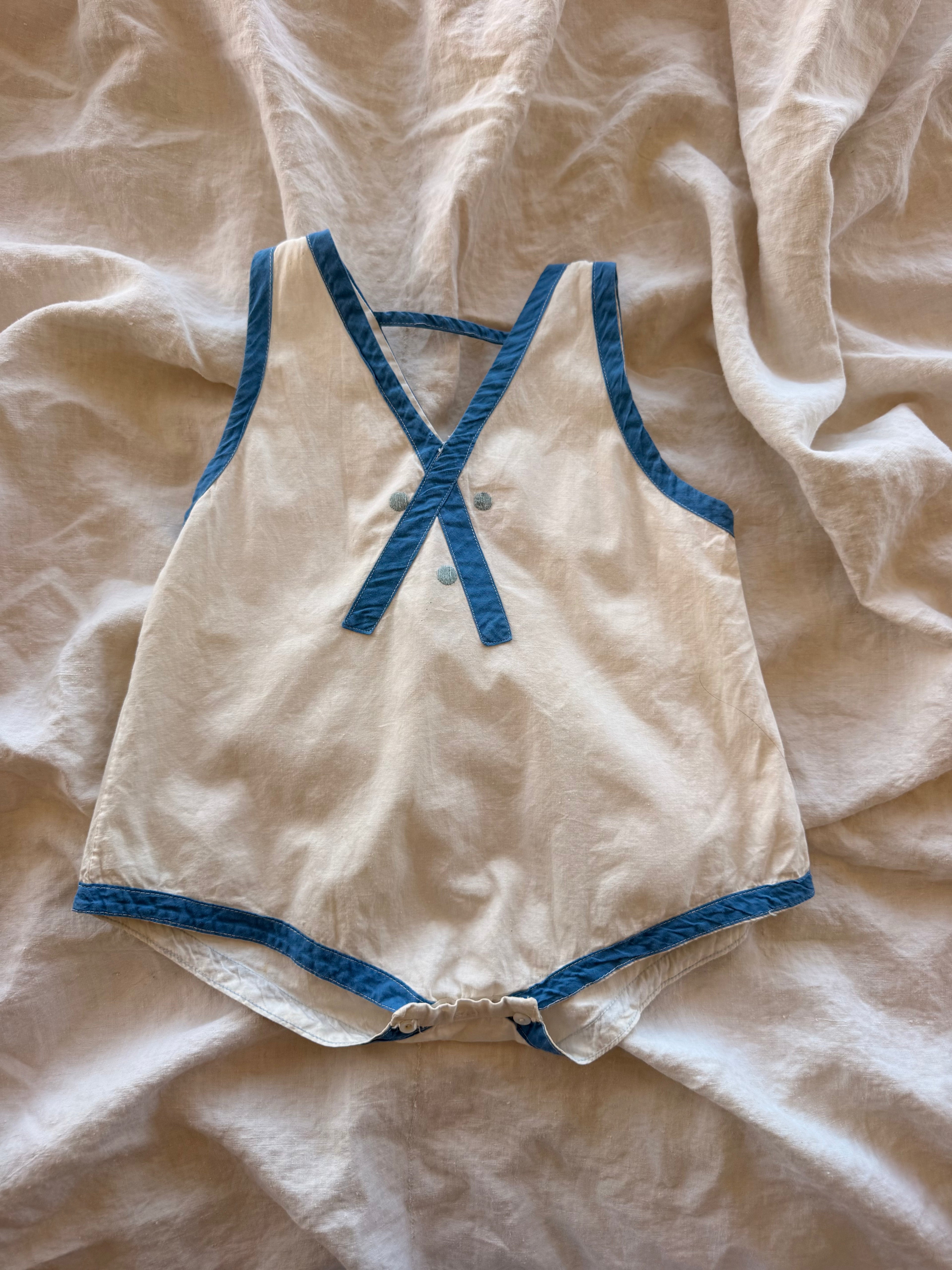 1930s geometric romper
