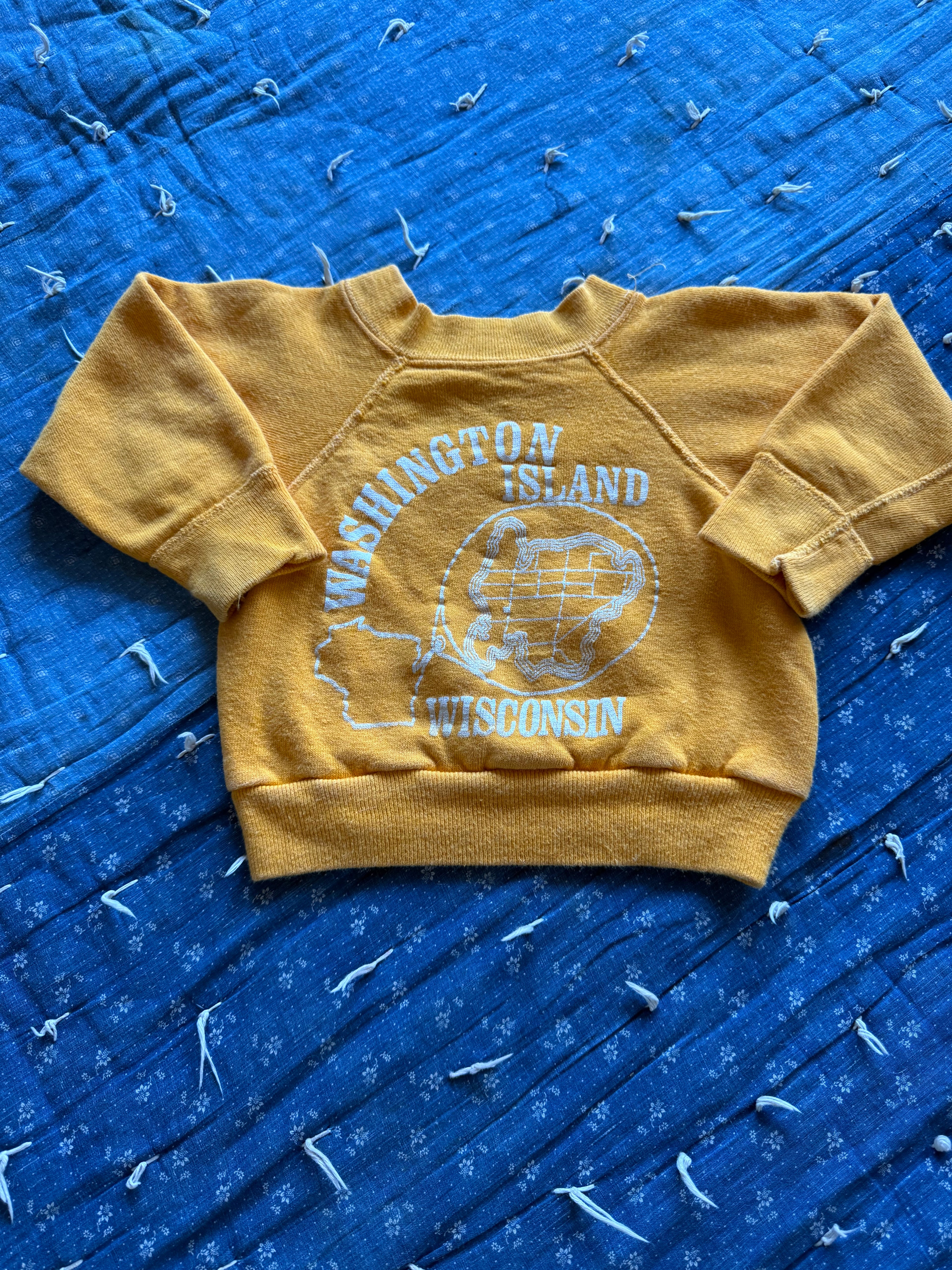 1960s washington island wisconsin souvenir sweatshirt