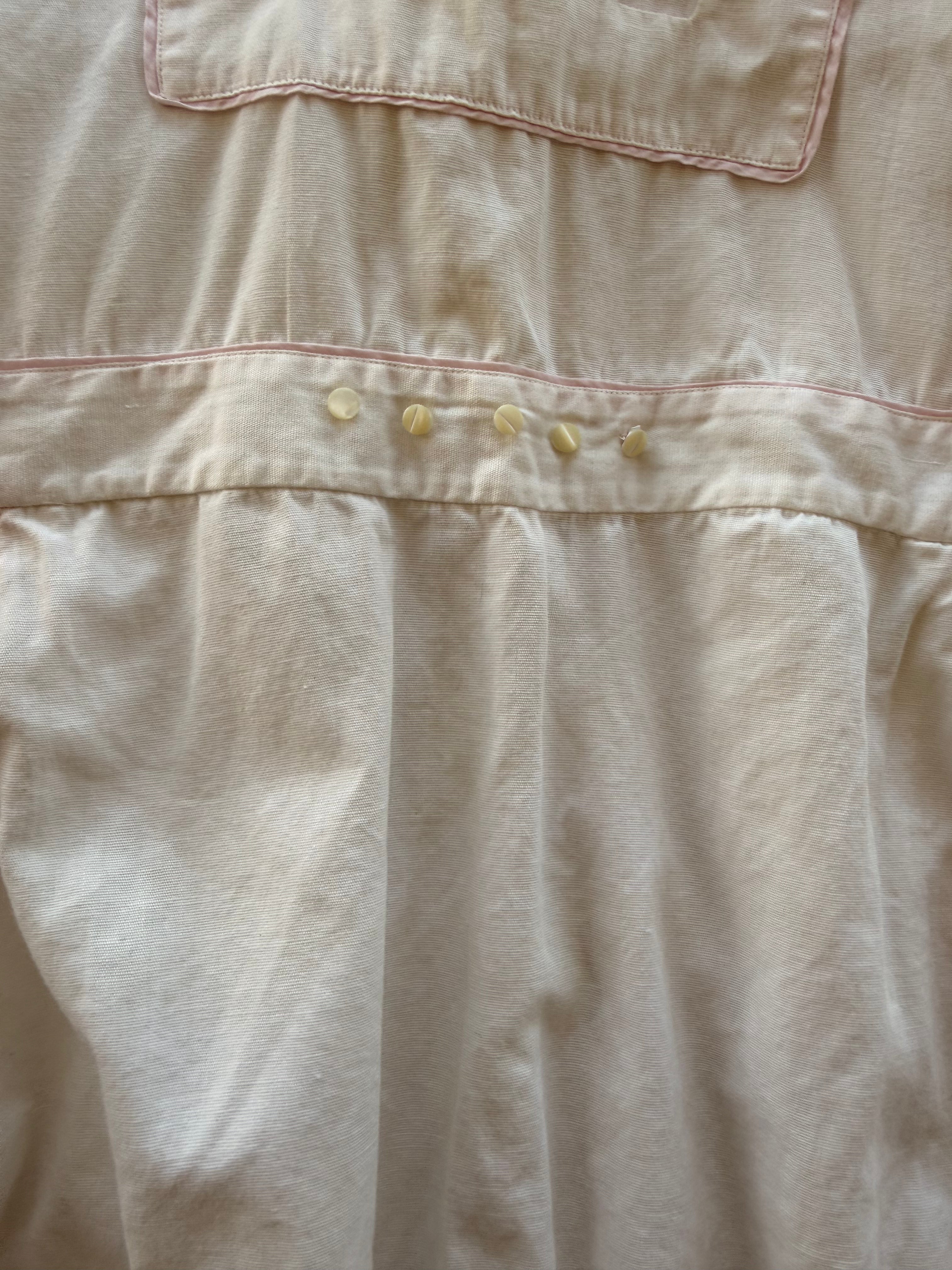 1930s white & pink romper