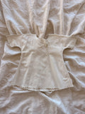 1900s asymmetrical laced dress