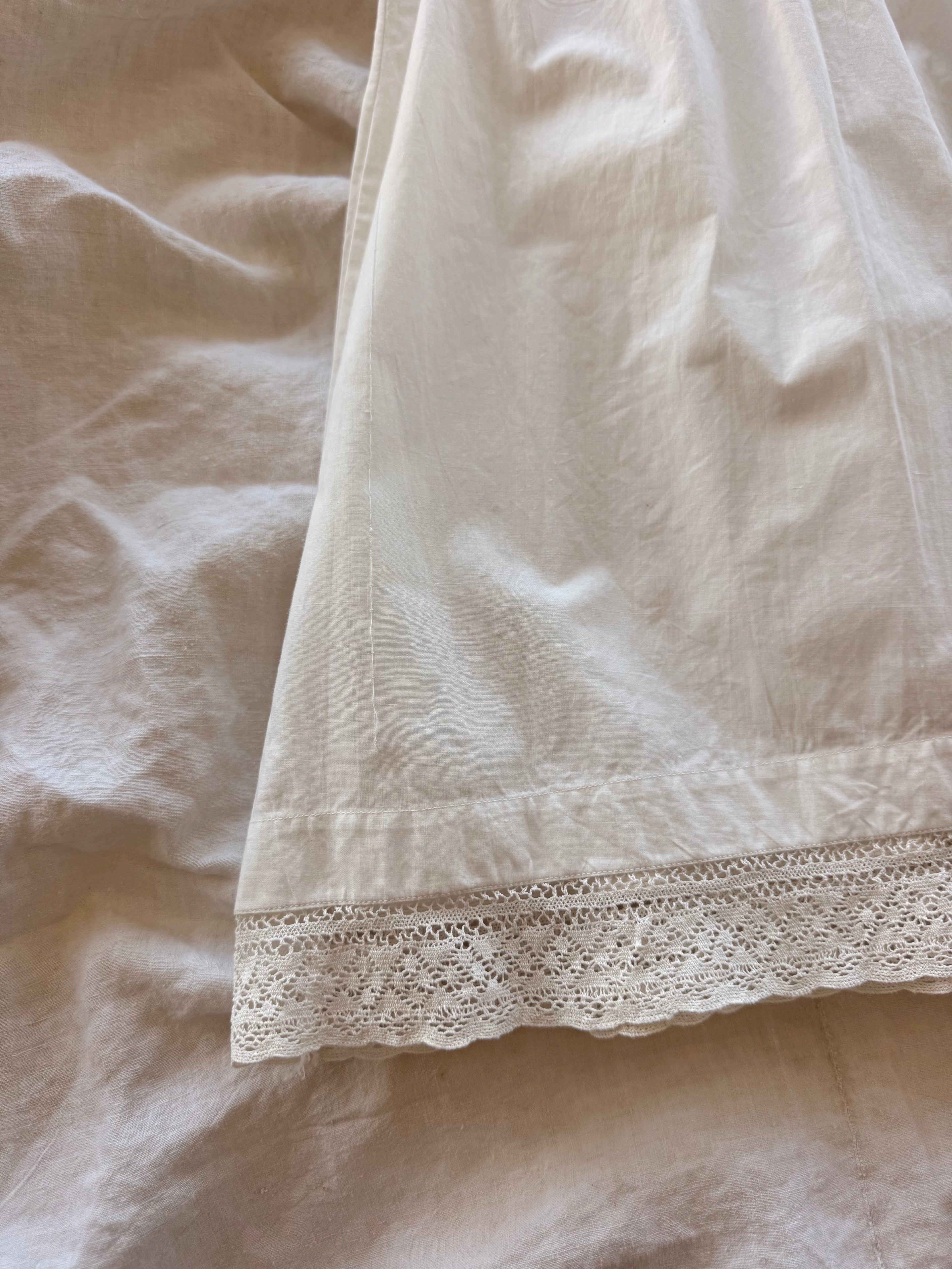 1910s white slip dress