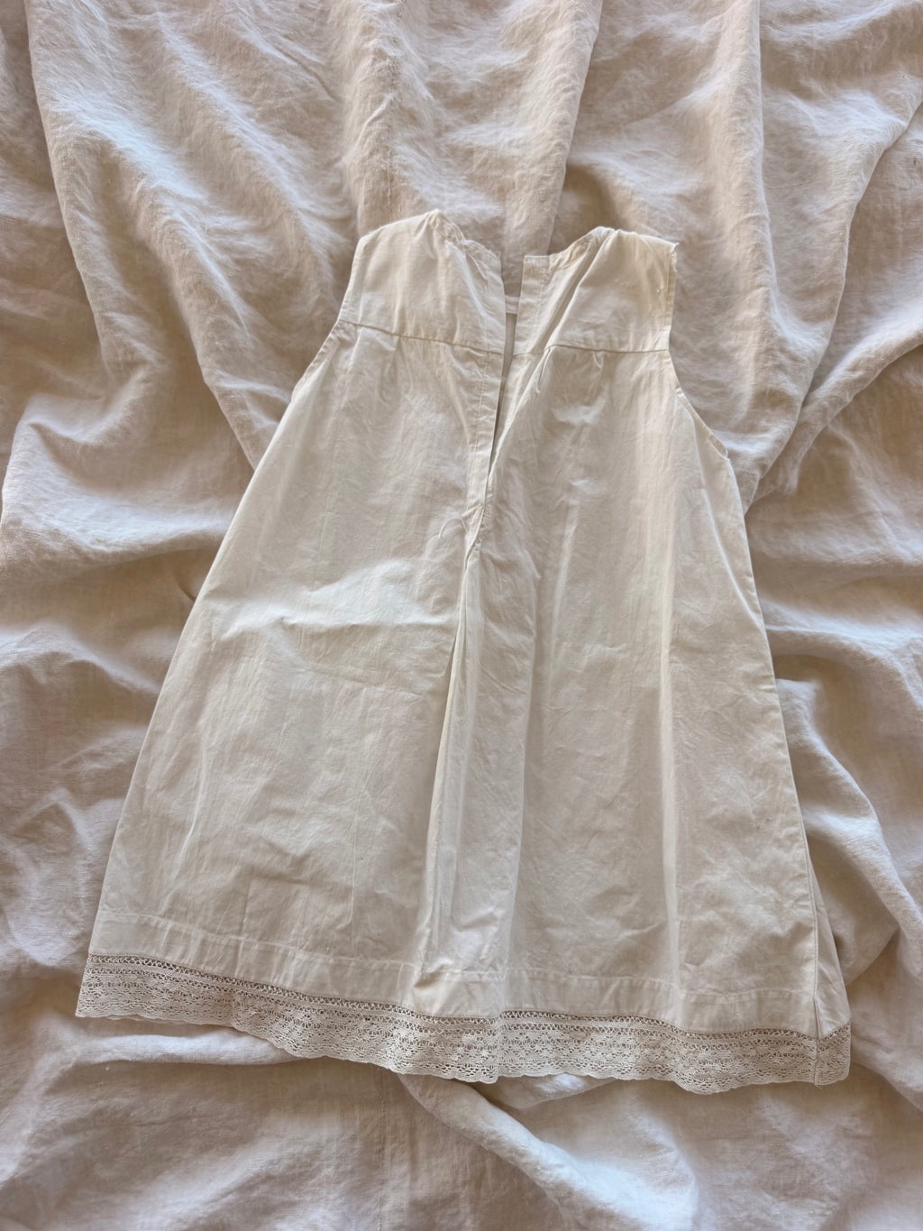 1910s white slip dress