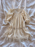 1900s cream silk & lace dress