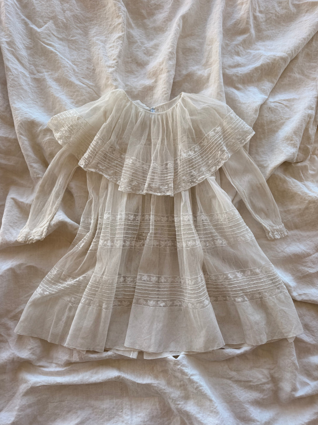 1920s lace net dress