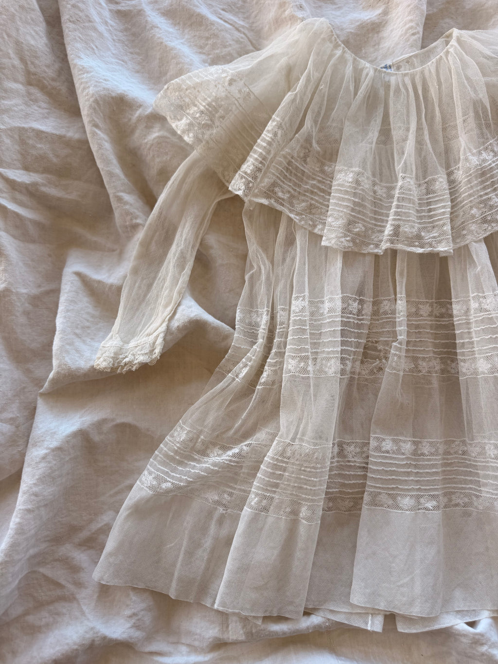 1920s lace net dress