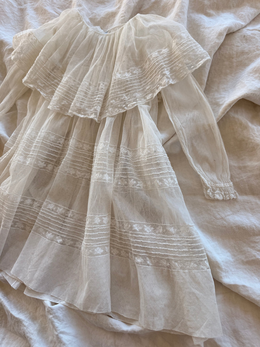 1920s lace net dress