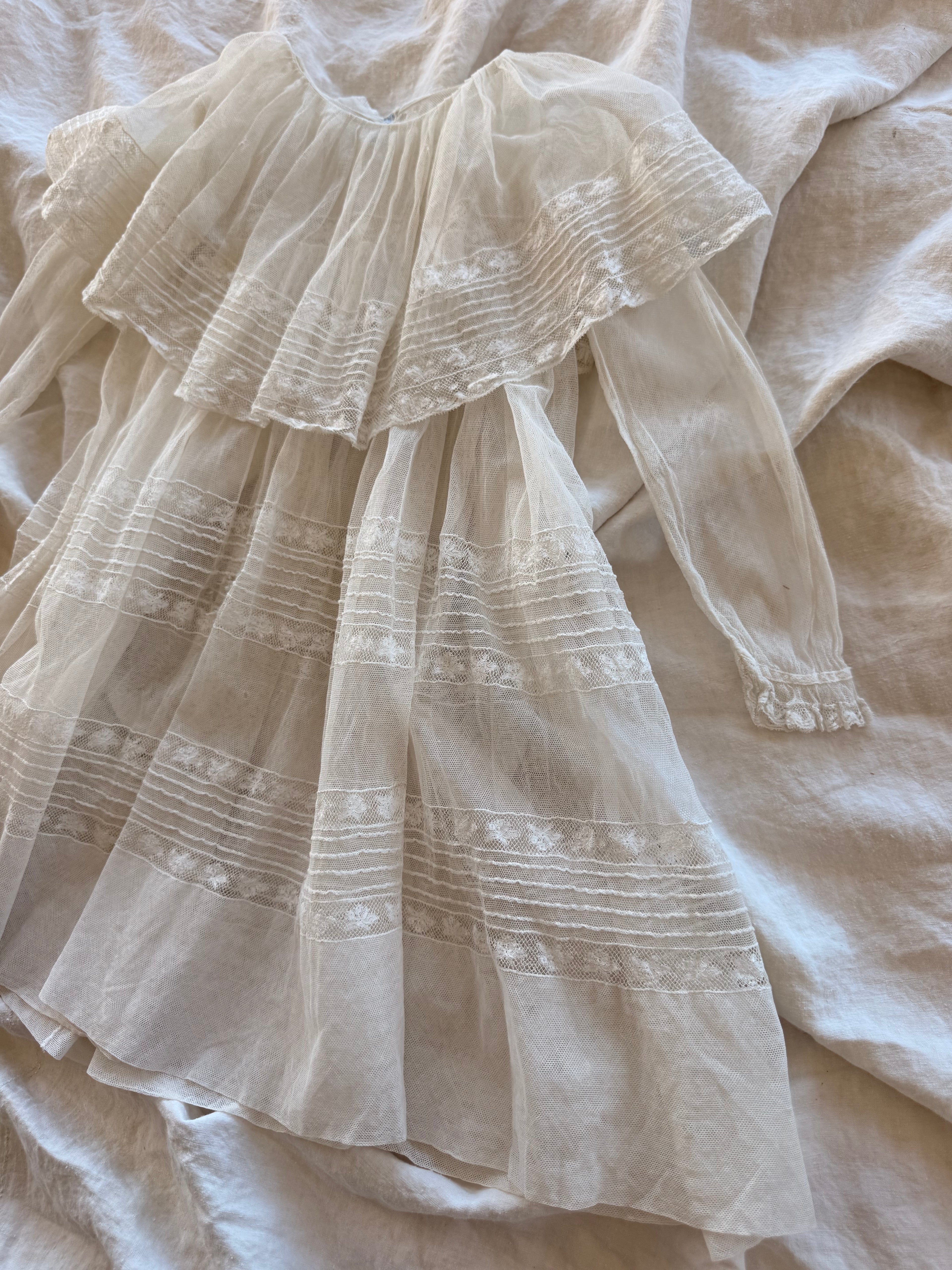 1920s lace net dress