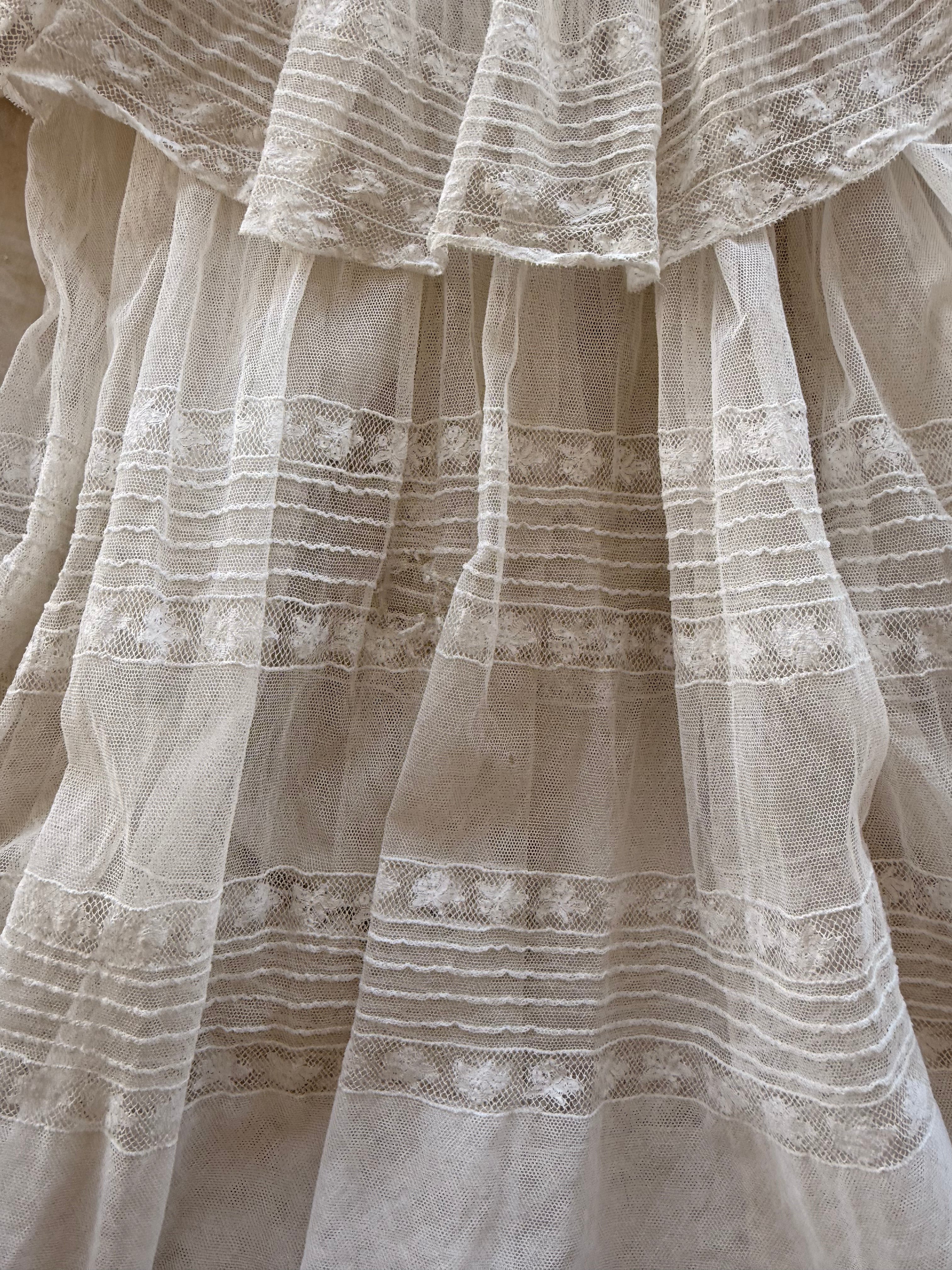 1920s lace net dress