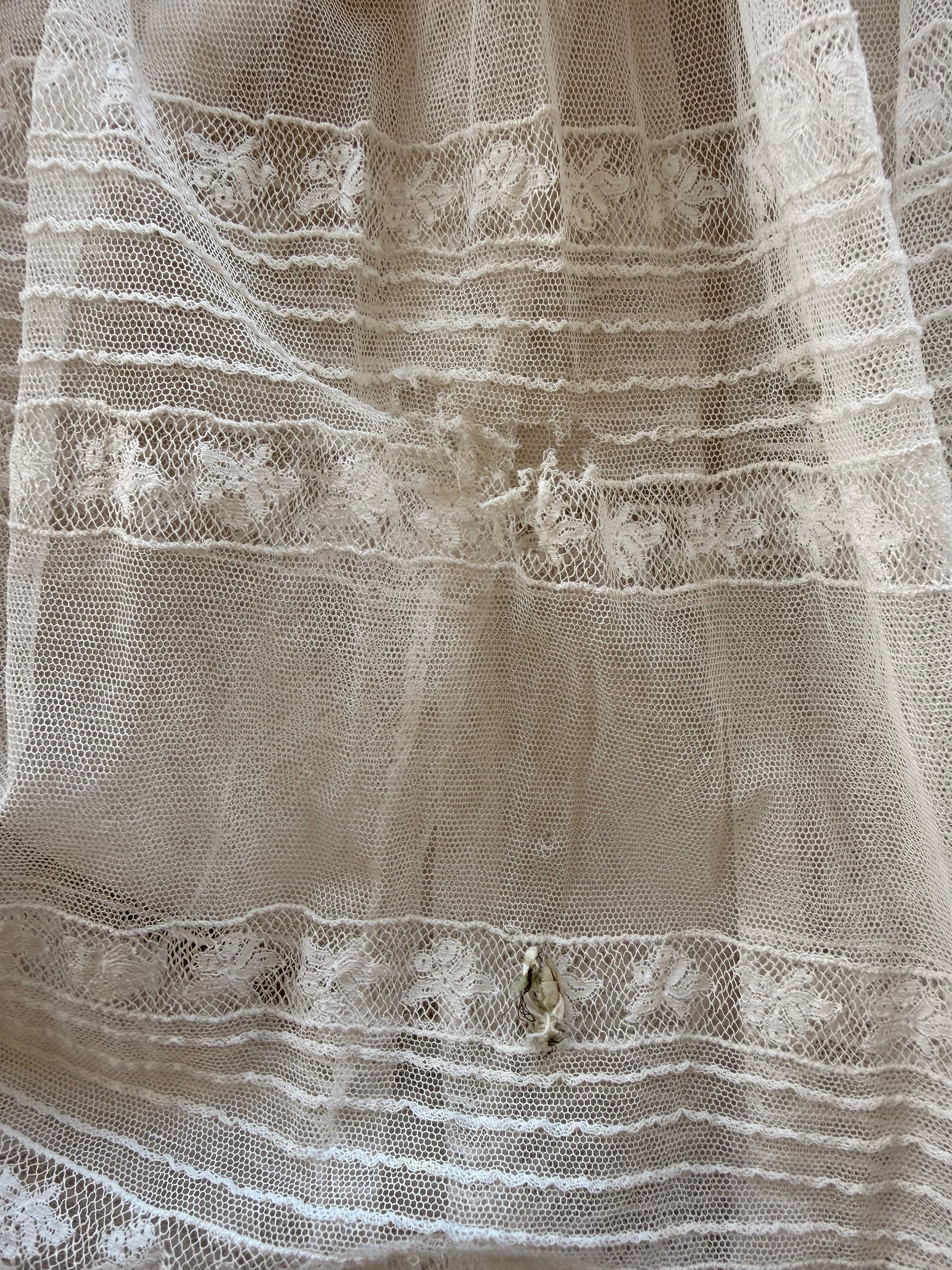 1920s lace net dress