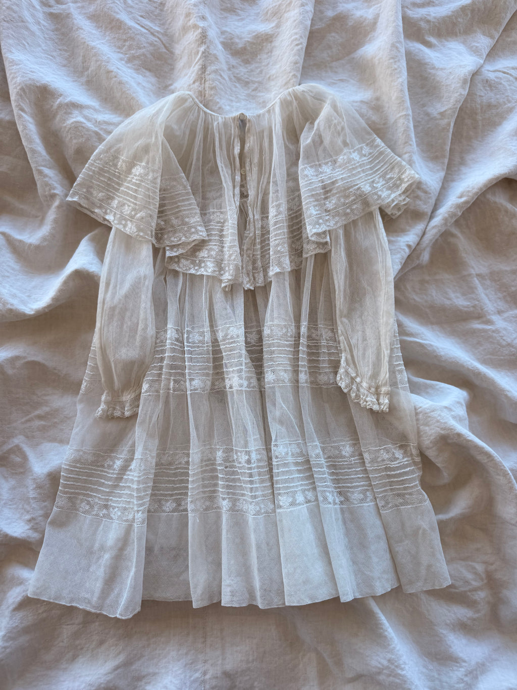 1920s lace net dress