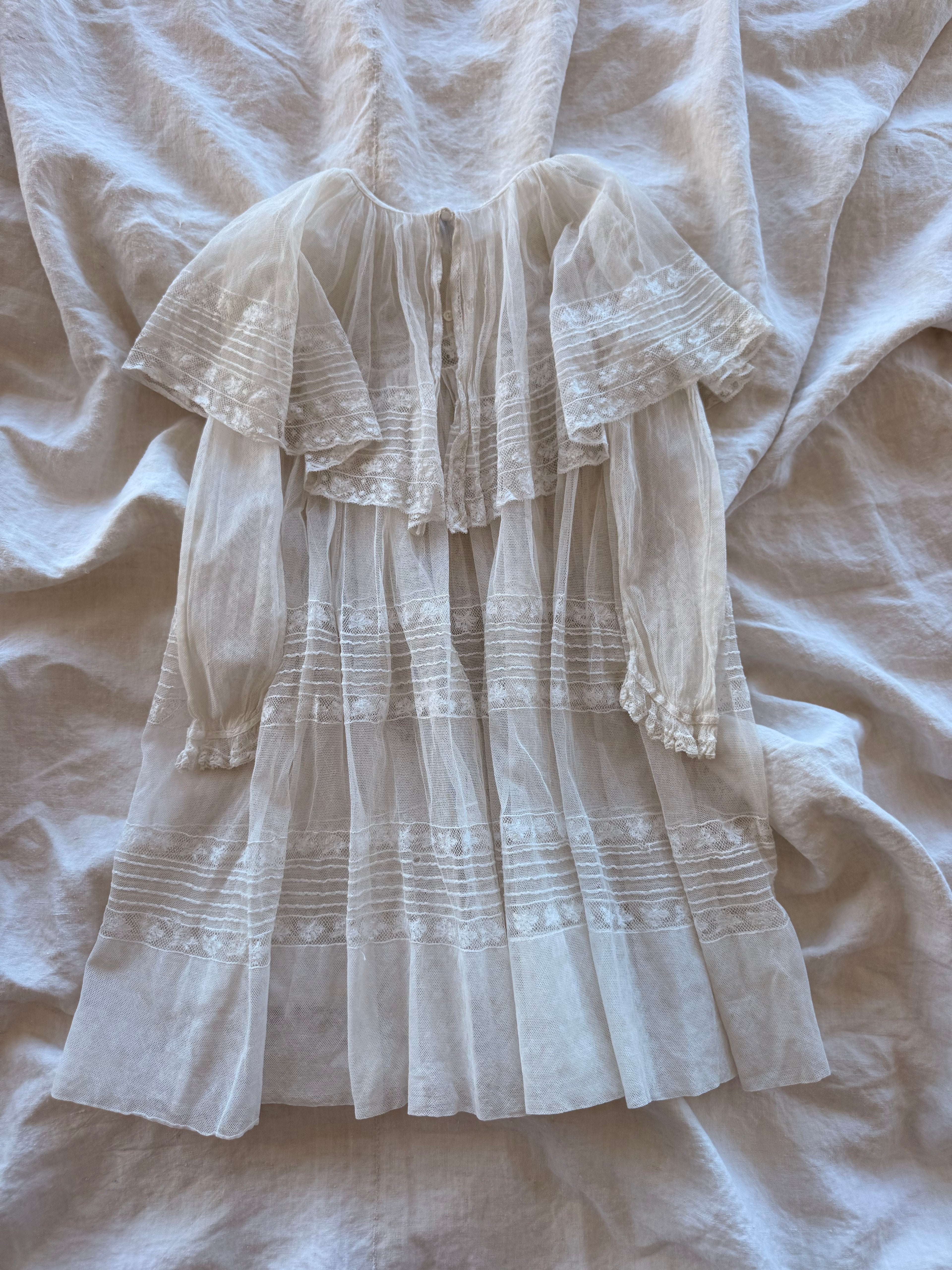 1920s lace net dress